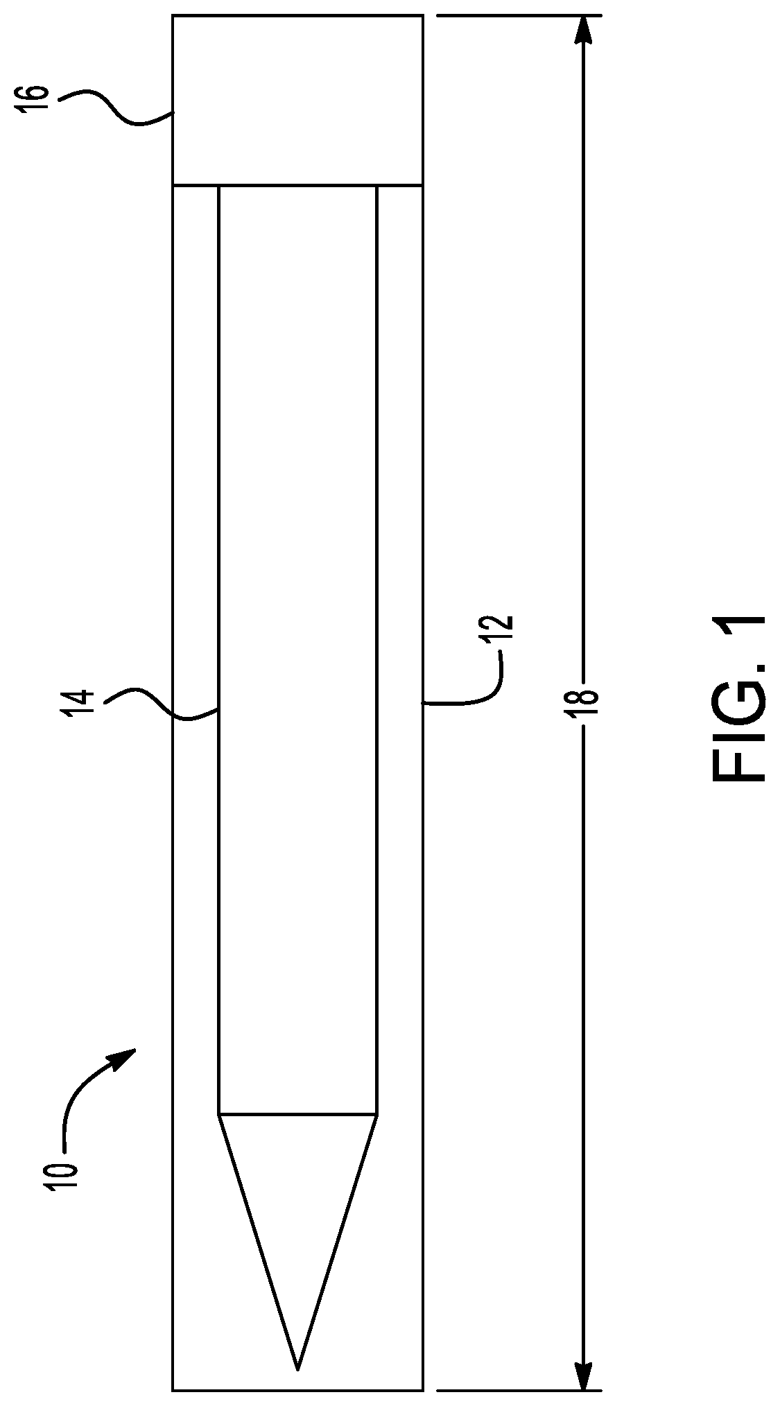 Patent US11781842 — Extended range projectile and method for propelling an extended range projectile — Figure 1