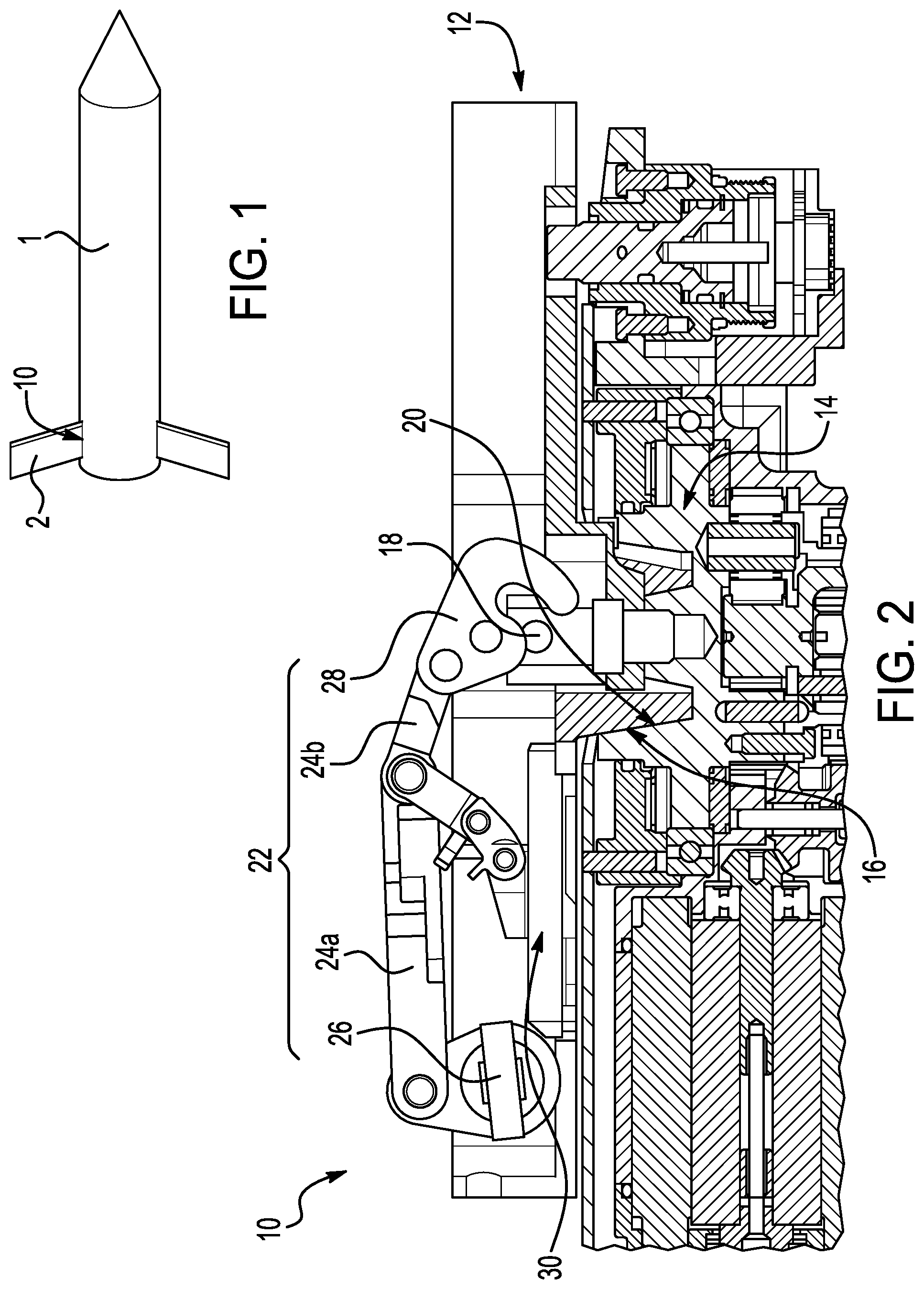Patent US11781844 — Missile component attachment assembly — Figure 1