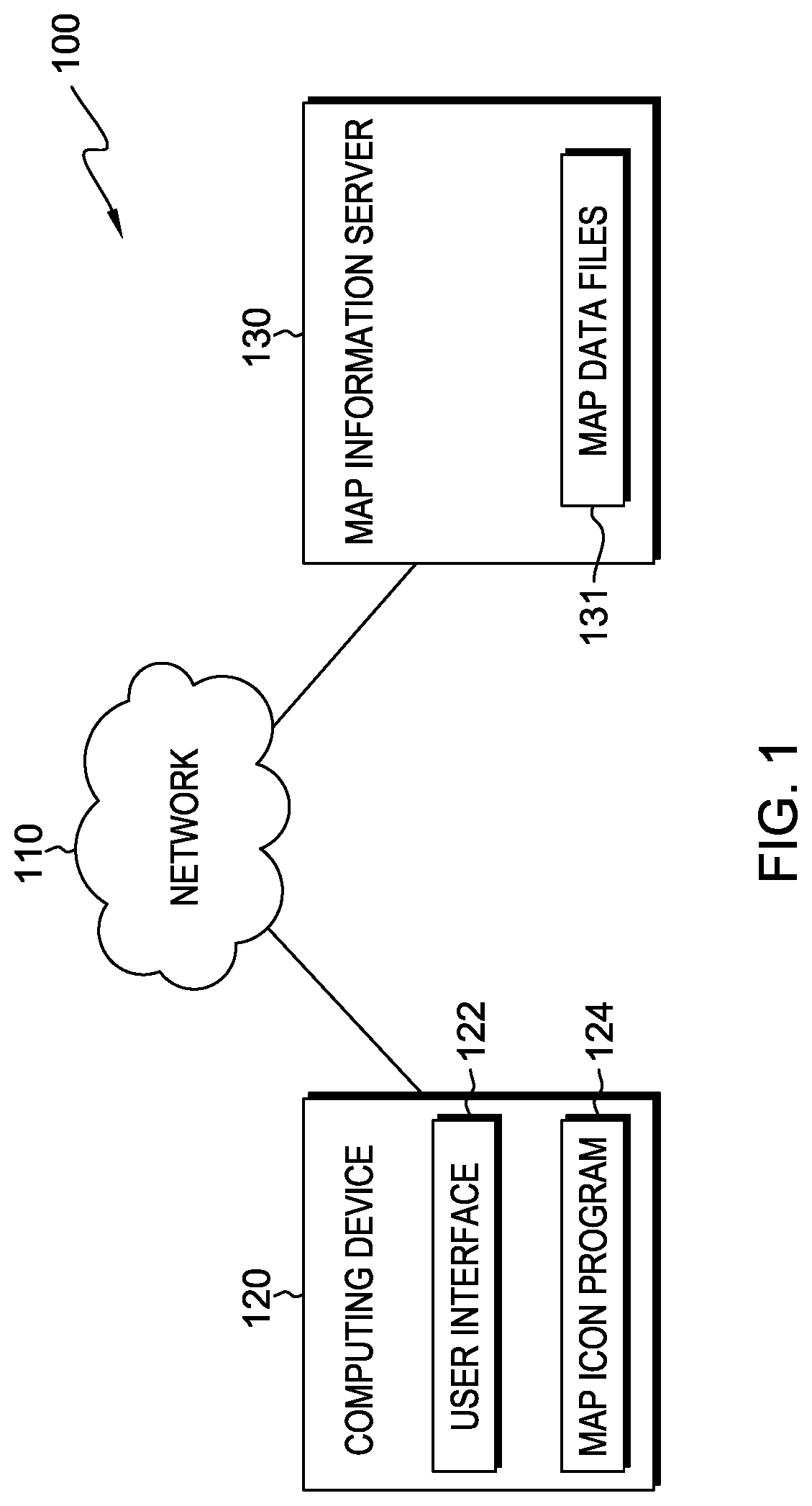 Patent US11781879 — Mapping preferred locations using multiple arrows — Figure 1