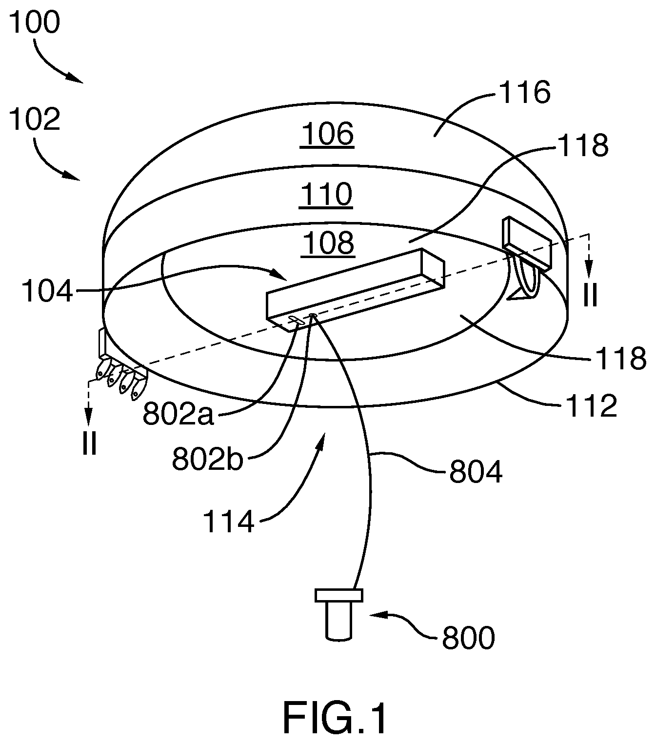 Patent US11781889 — Methods and systems for a wireless monitoring system for a tank — Figure 1