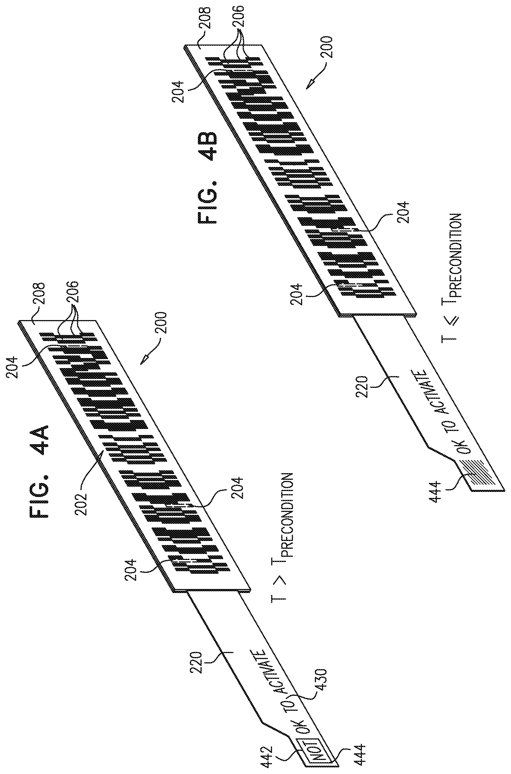 Patent US11781922 Figure 4 – Thermochromic ink indicia for activatable quality labels