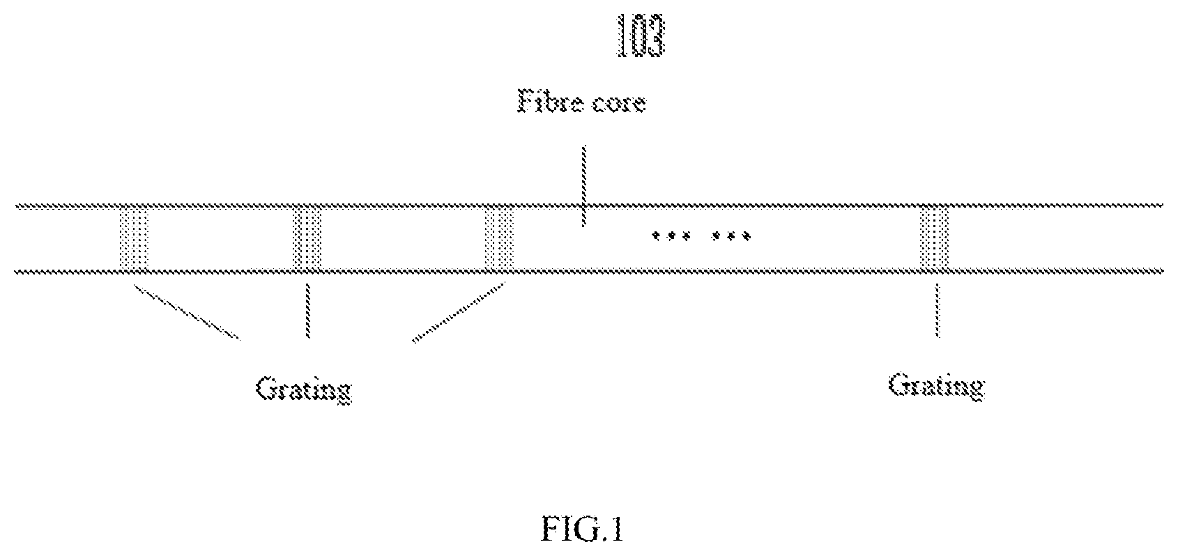 Patent US11781926 — Fiber grating sensor, strain monitoring method and system for a surrounding rock of a deep roadway — Figure 1