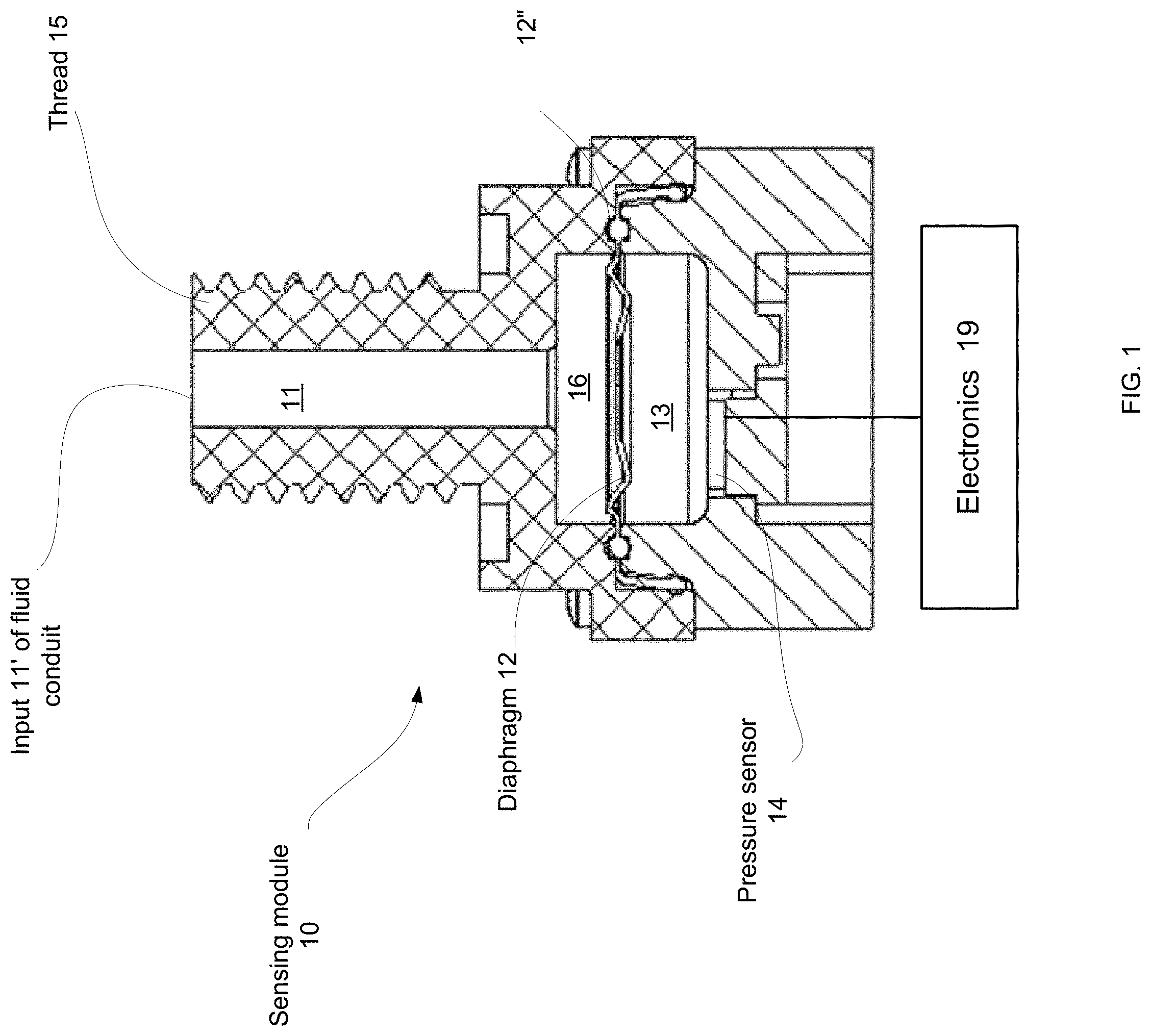 Patent US11781929 — Pressure sensor diaphragm for pool cleaning robot — Figure 1