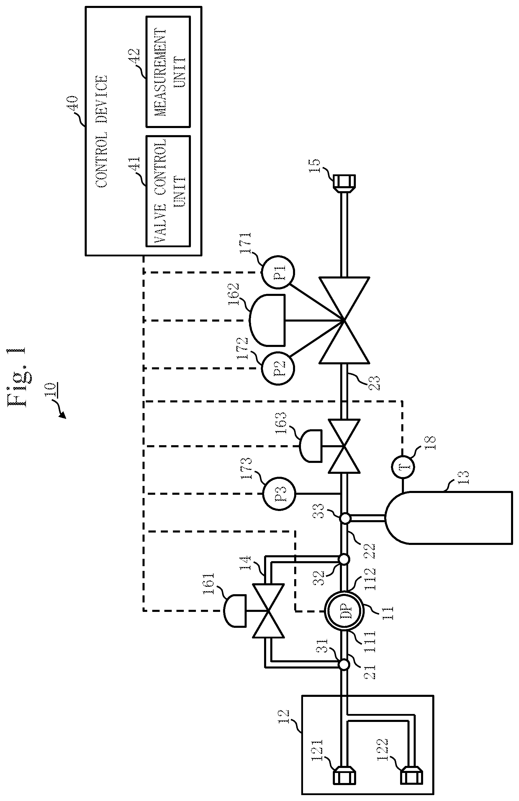 Patent US11781936 — Airtightness evaluation device — Figure 1