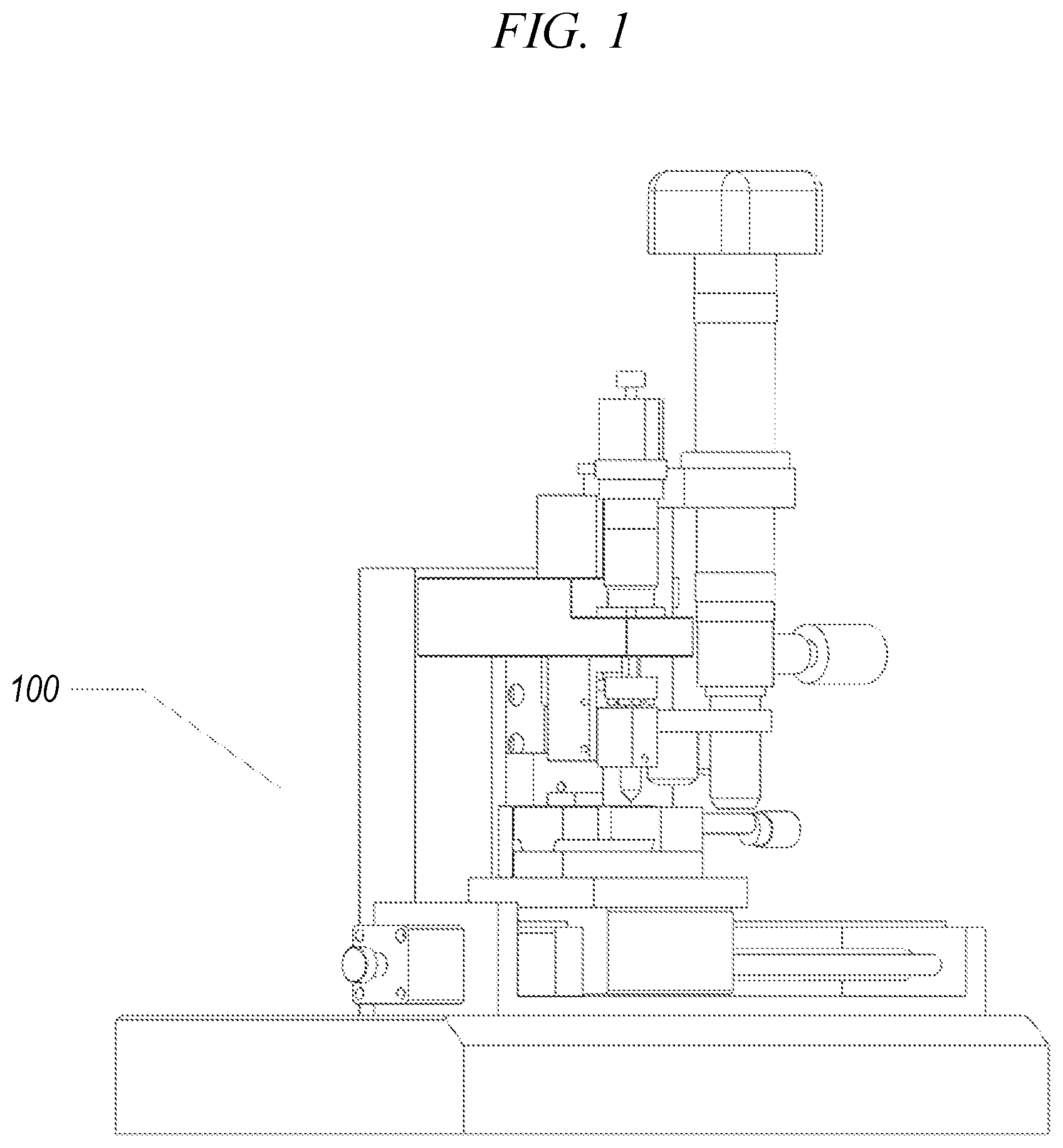 Patent US11781956 — Observable micro-nano mechanical testing apparatus and method — Figure 1
