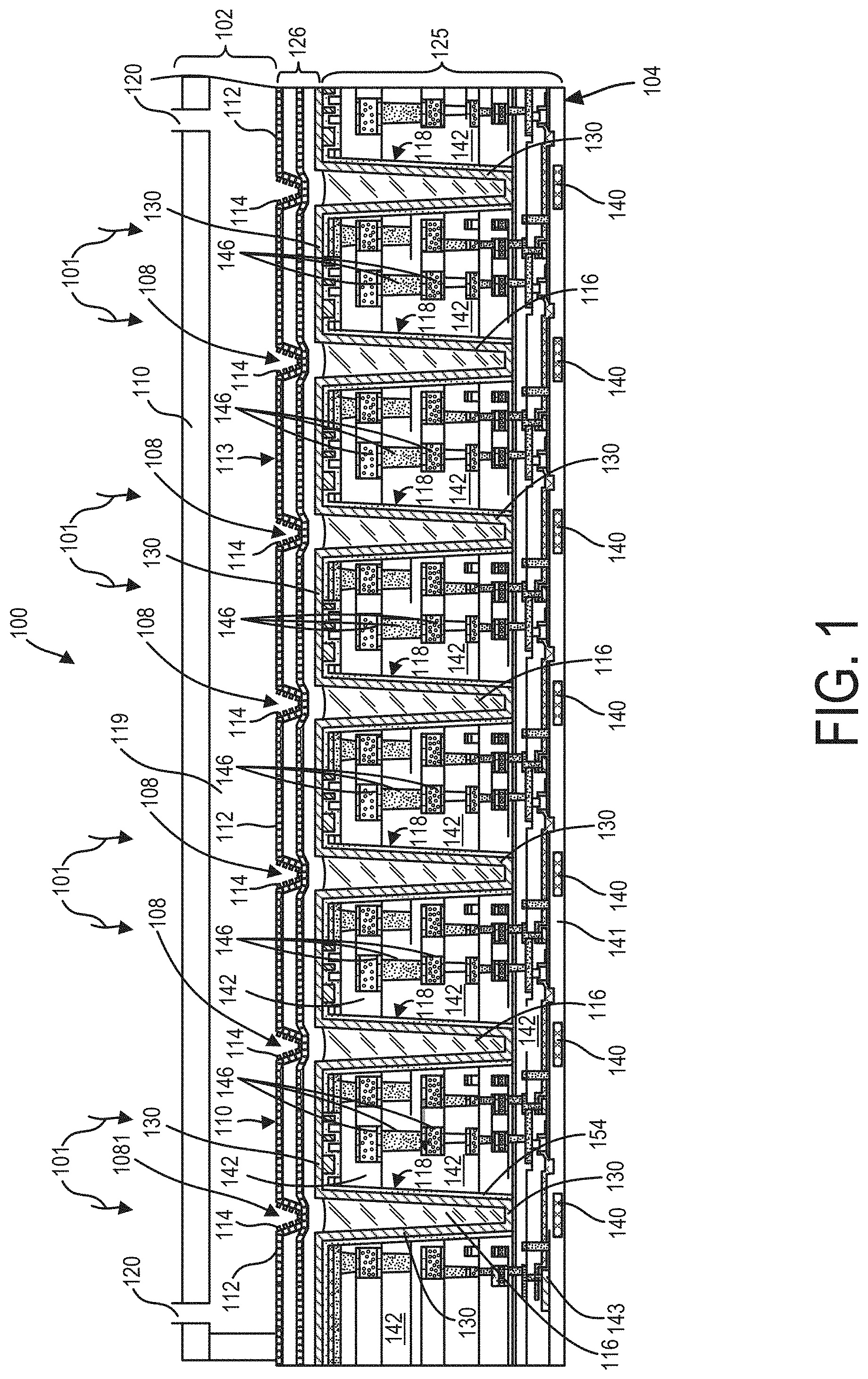Patent US11781985 — Light detection devices with protective liner and methods related to same — Figure 1
