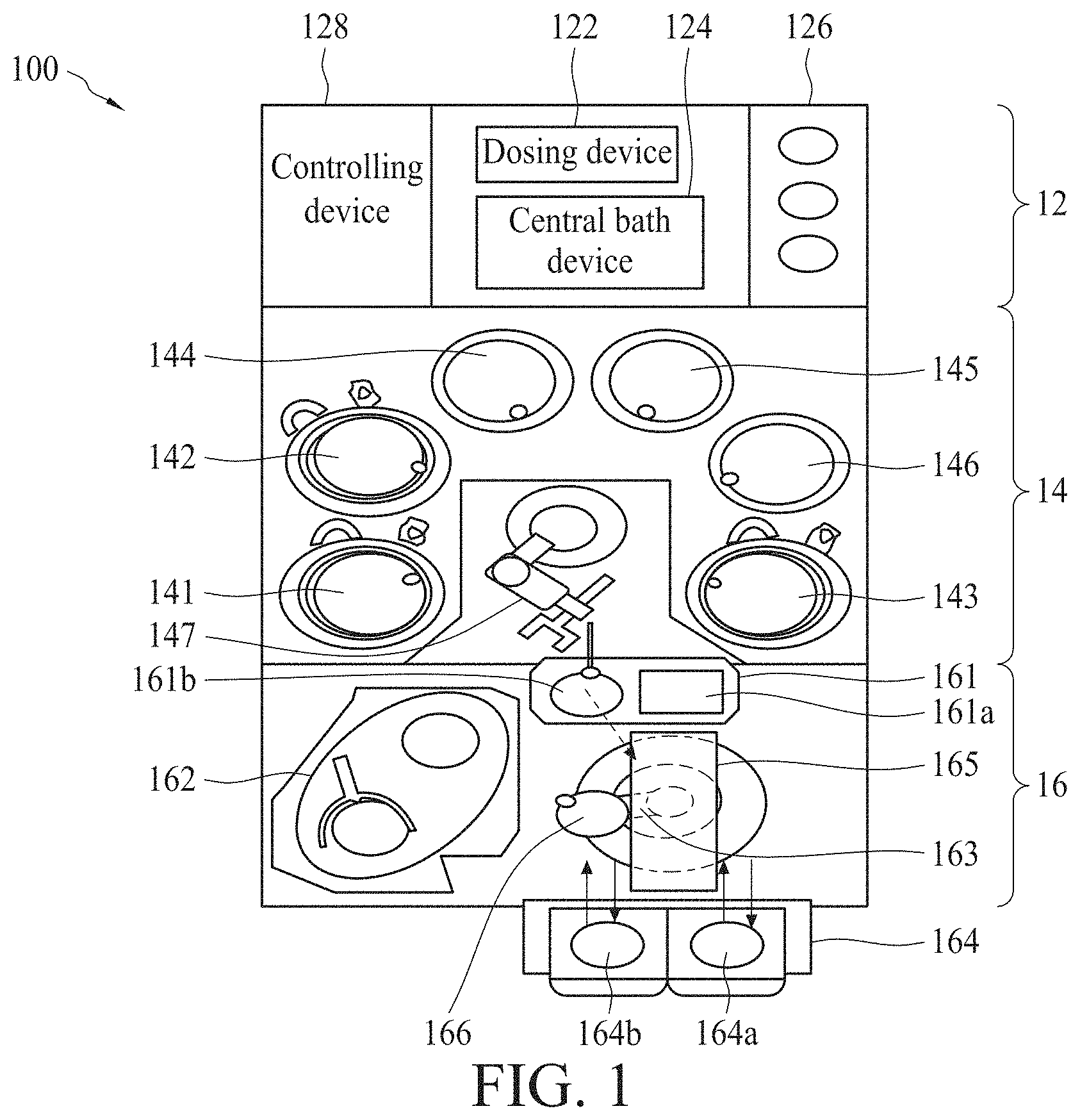 Patent US11781995 — Method and apparatus for monitoring edge bevel removal area in semiconductor apparatus and electroplating system — Figure 1