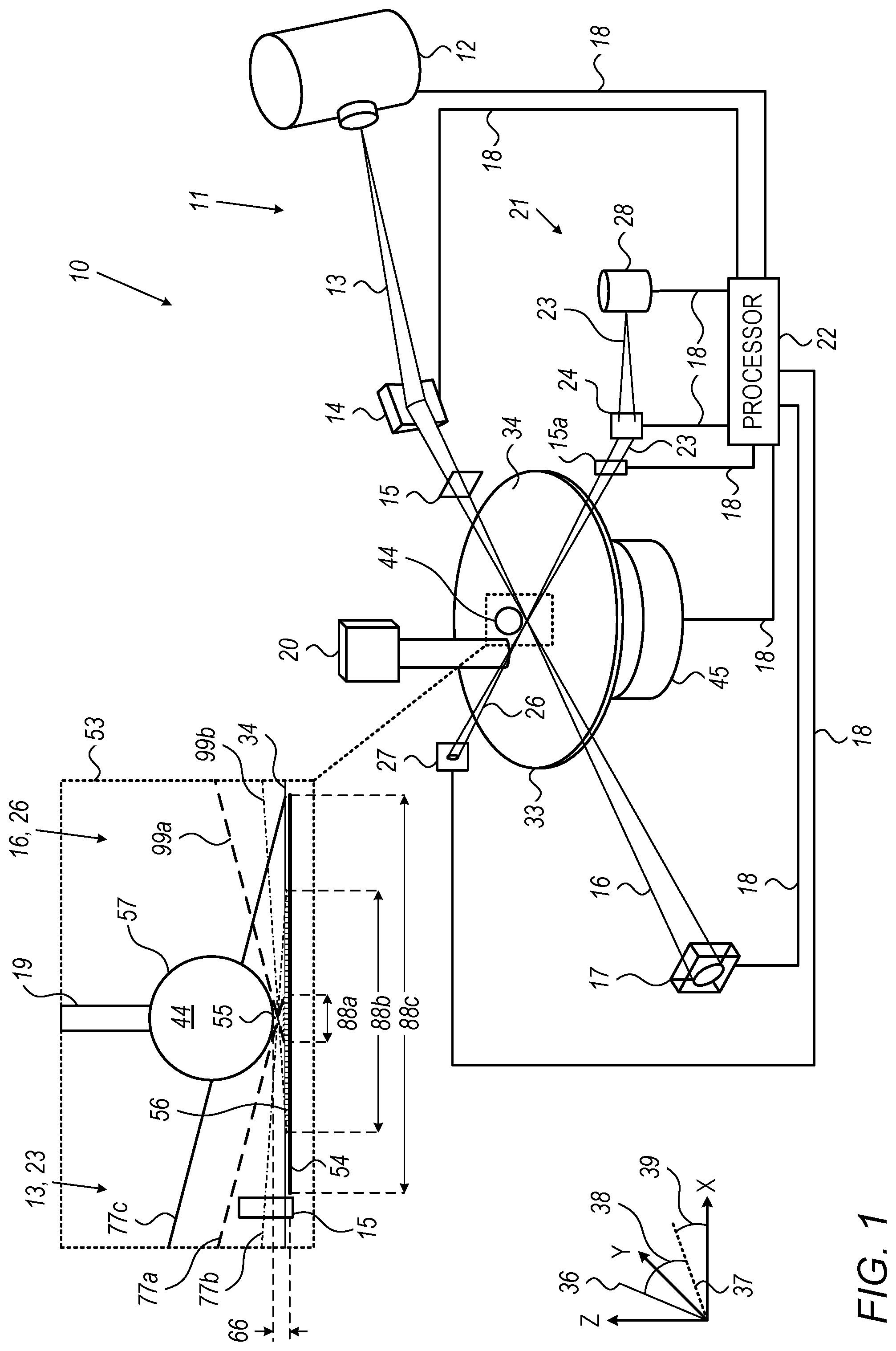 Patent US11781999 — Spot-size control in reflection-based and scatterometry-based X-ray metrology systems — Figure 1