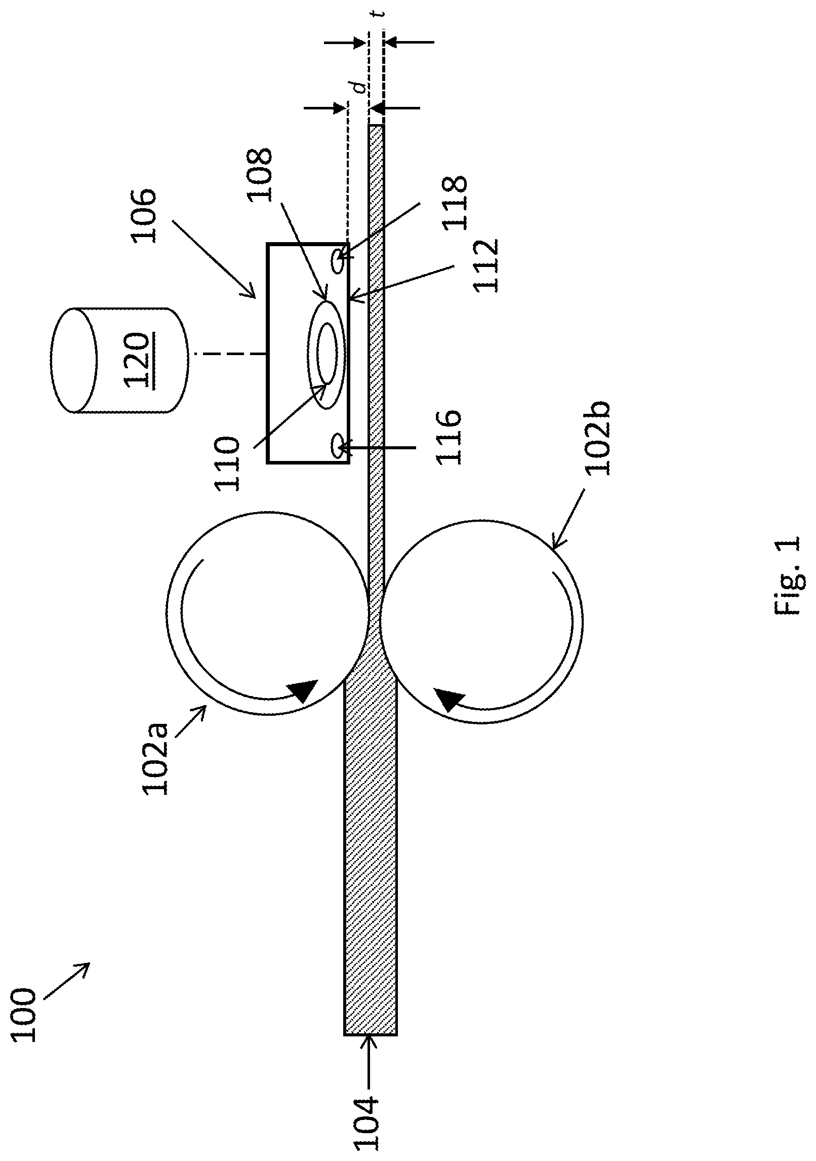 Patent US11782026 — Tilt and curvature measurements of metal sheets in a rolling mill — Figure 1