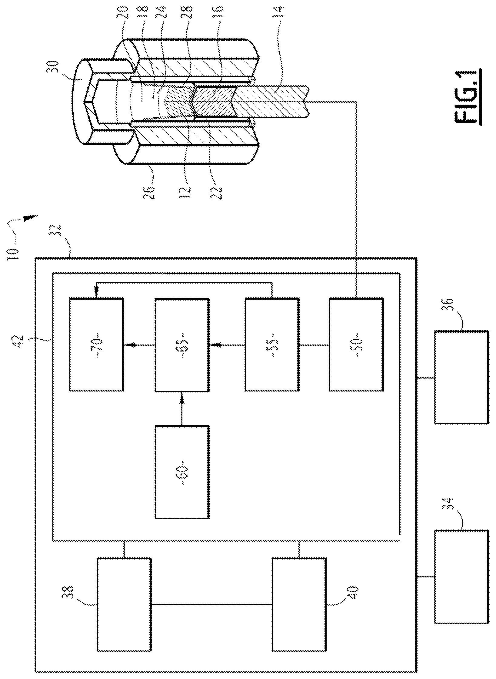 Patent US11782045 — Method for assessing the concentration of uranium in a sample by gamma spectrometry, and associated device — Figure 1