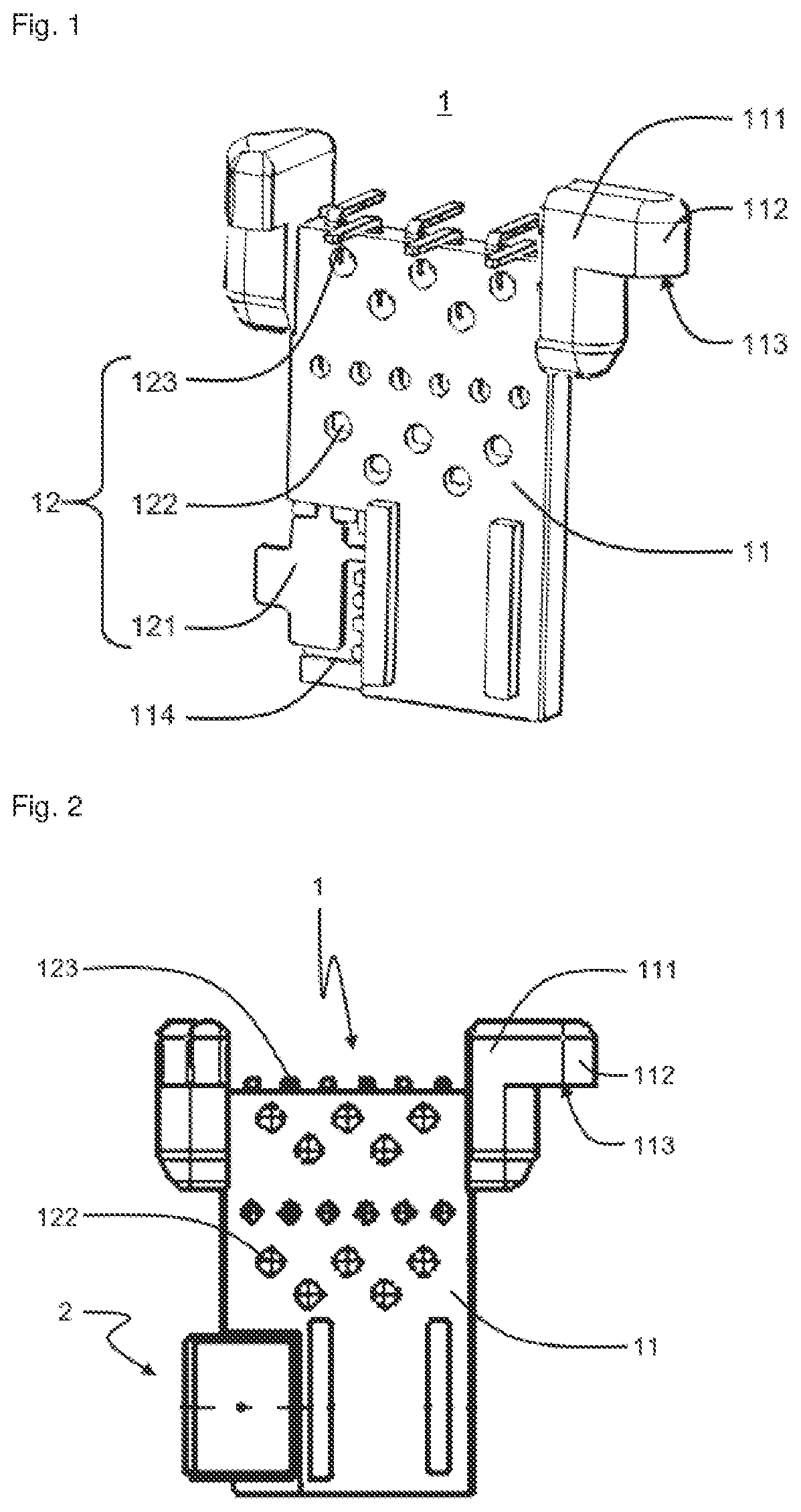 Patent US11782076 — Electrical device for receiving a magnetic field measurement sensor — Figure 1