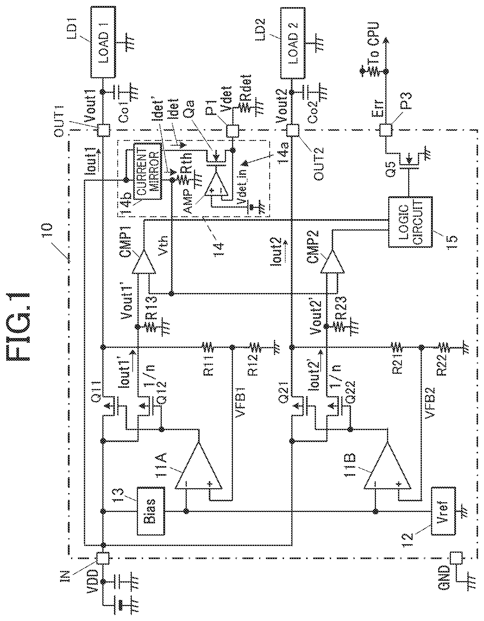 Patent US11782087 — Semiconductor integrated circuit — Figure 1