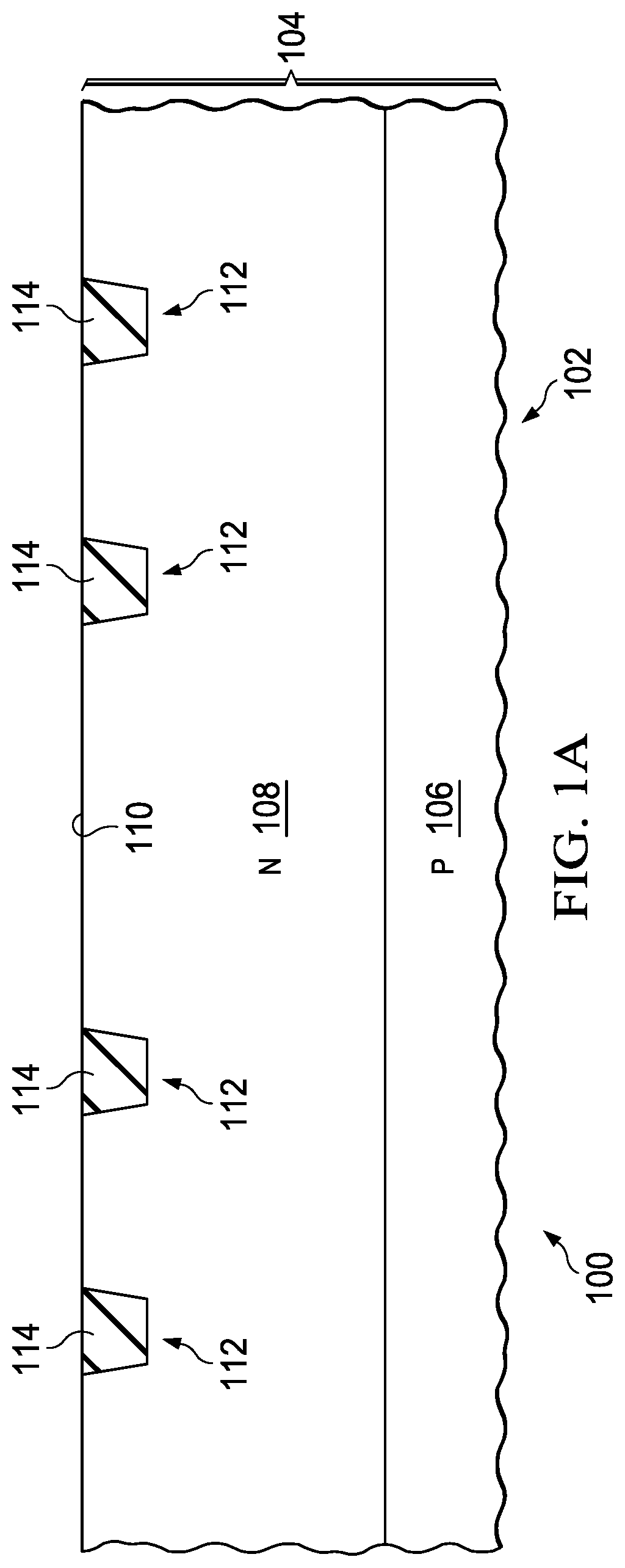Patent US11782102 — Hall sensor with dielectric isolation and p-n junction isolation — Figure 1
