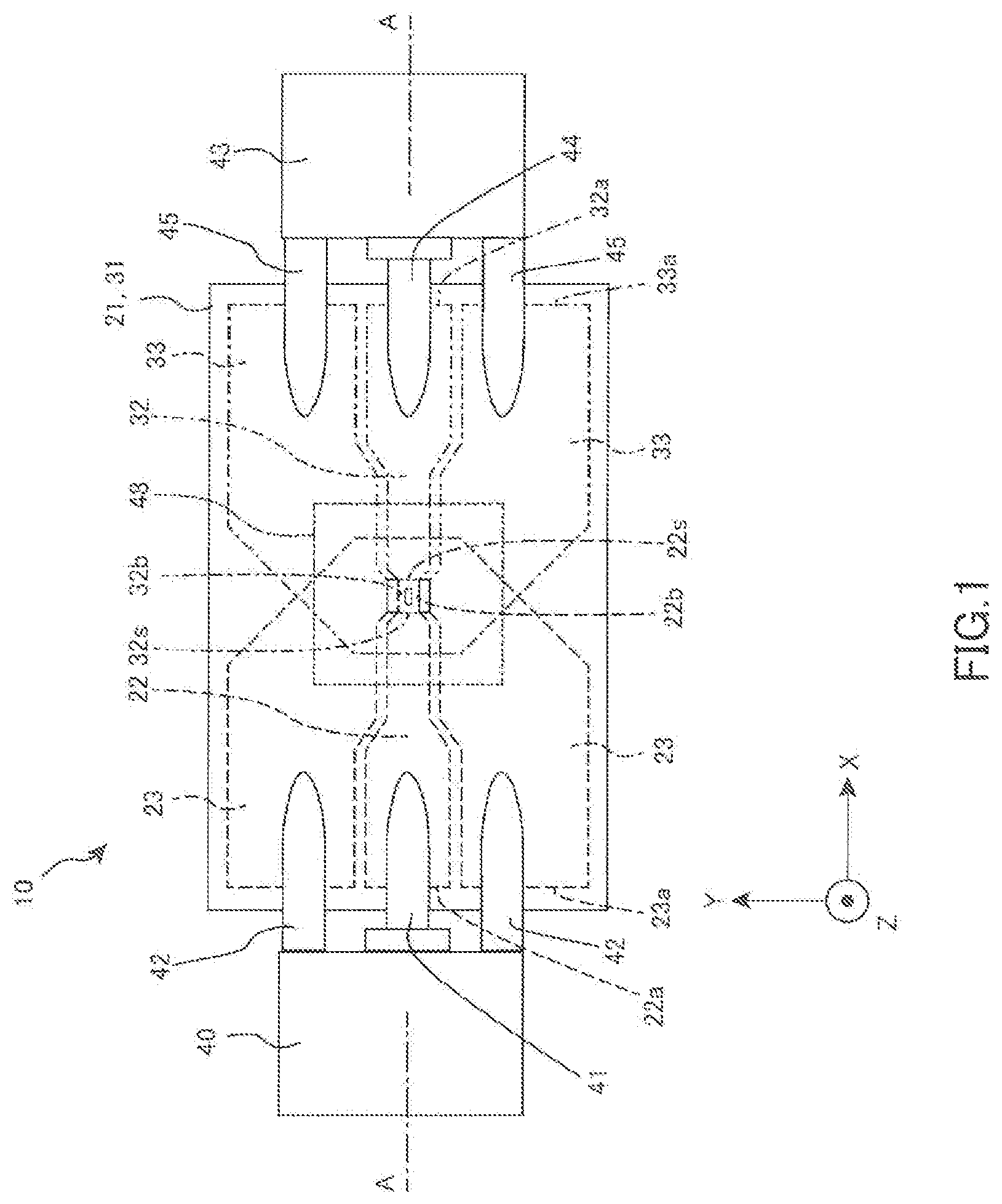 Patent US11782106 — Permeability measurement jig, permeability measurement device, and permeability measurement method — Figure 1
