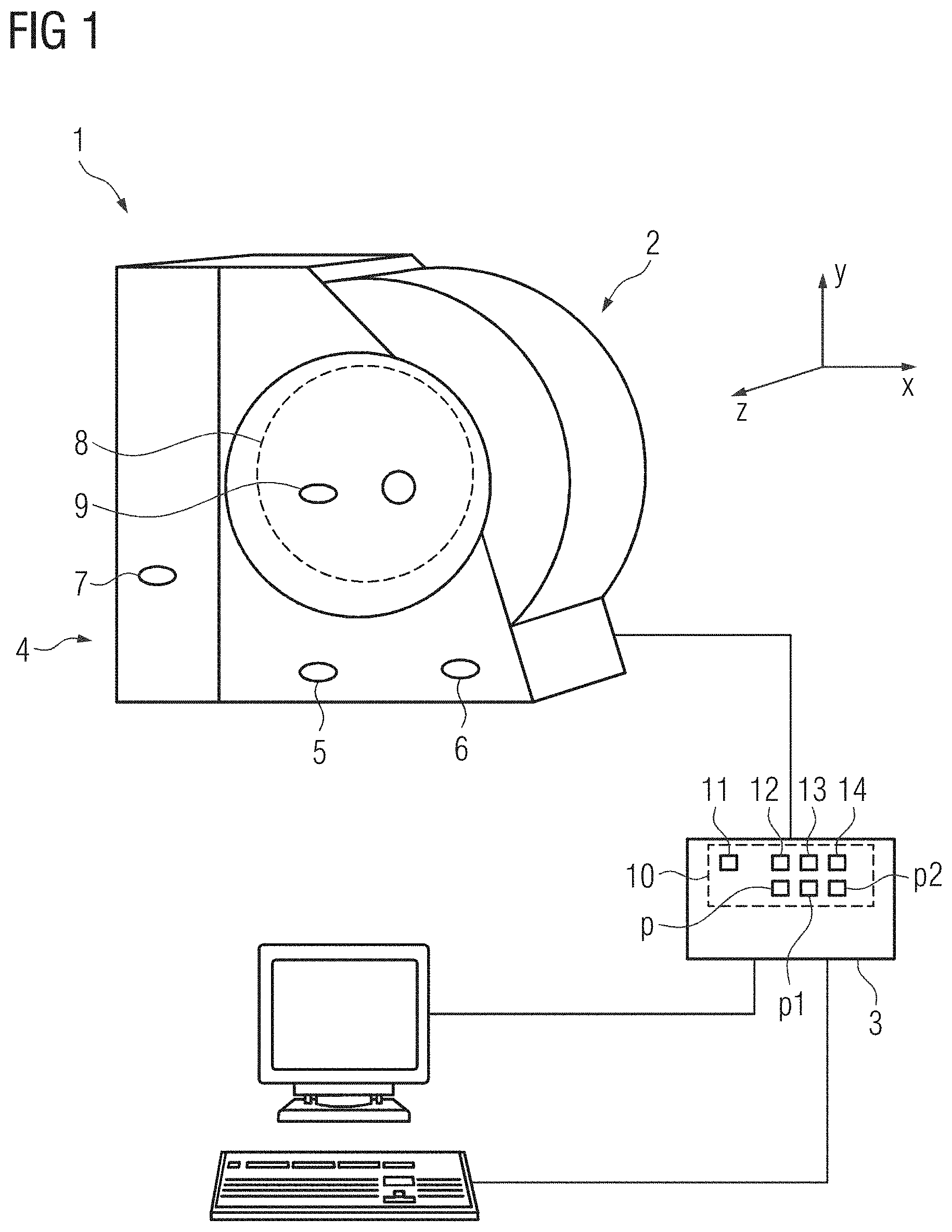 Patent US11782116 Figure 1 – Method for recording a magnetic resonance image dataset, data medium, computer program product, and magnetic resonance installation