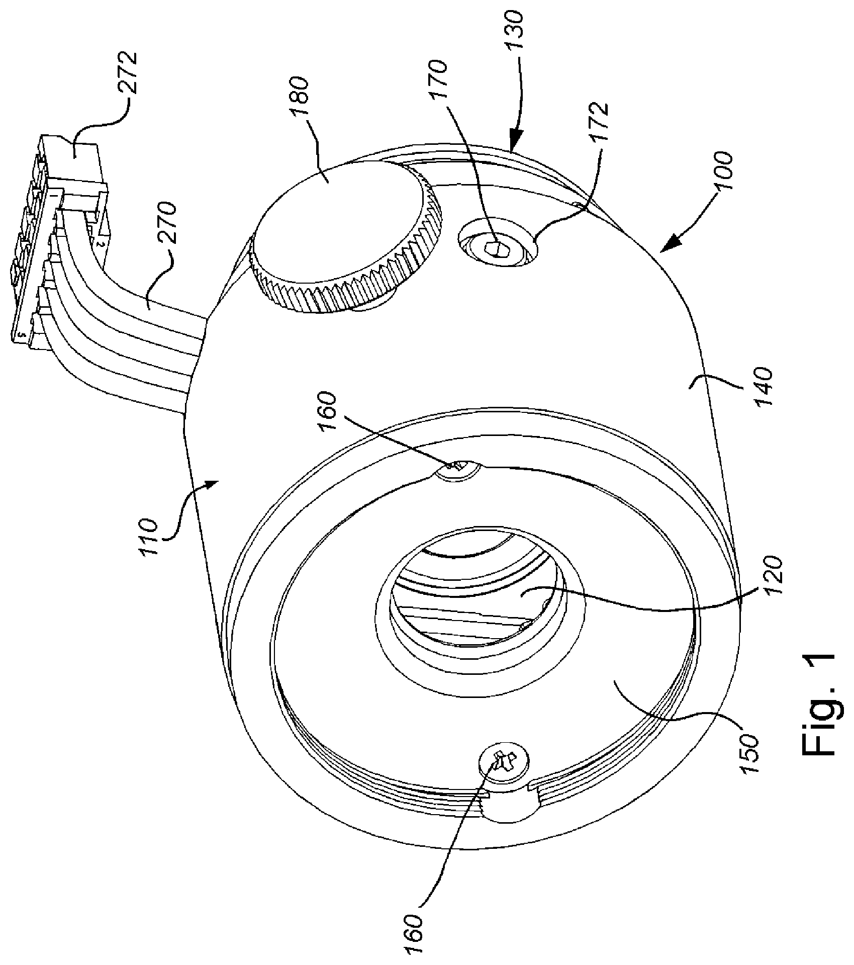 Patent US11782156 — Lens assembly with integrated feedback loop and time-of-flight sensor — Figure 1