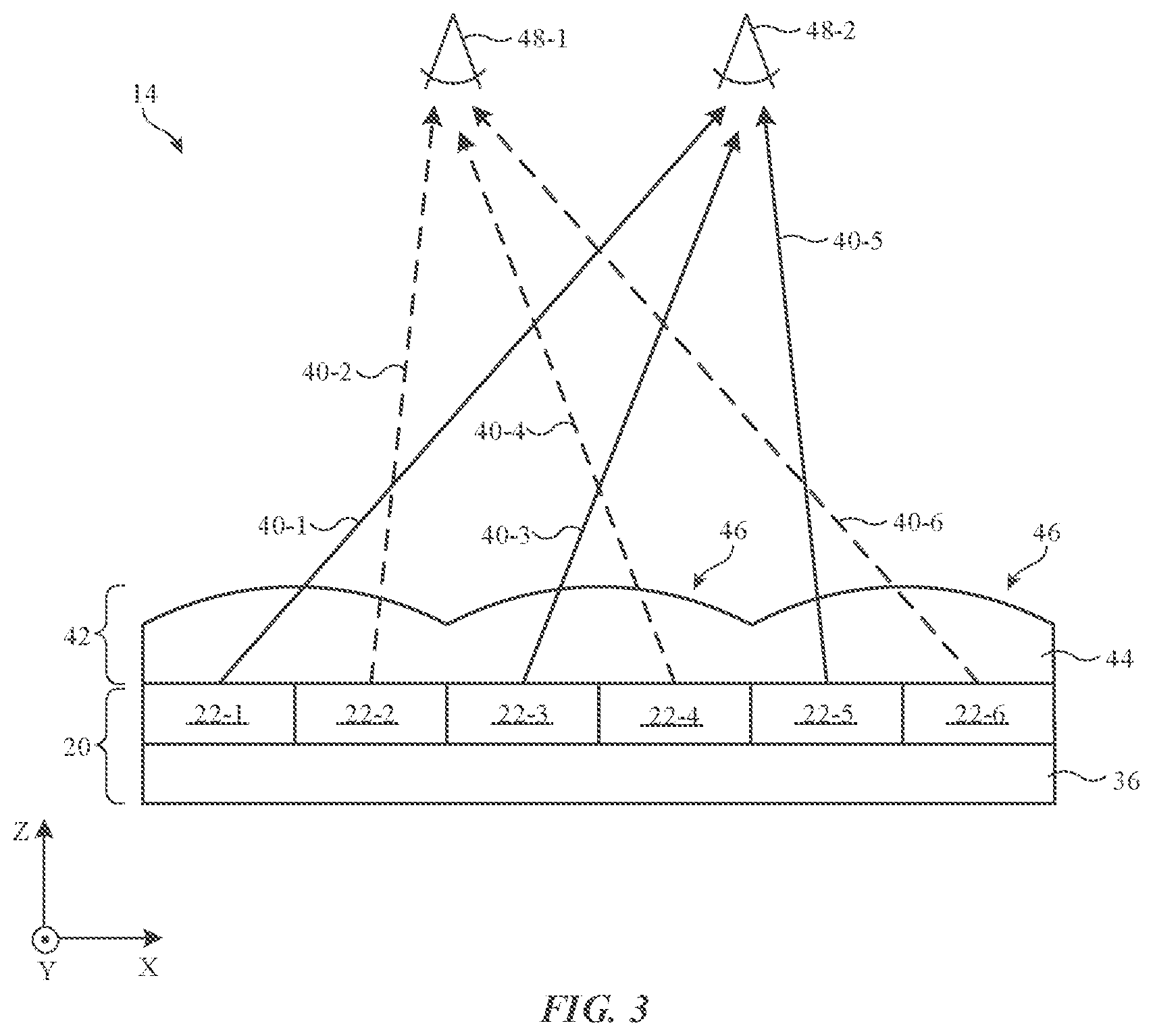 Patent US11782190 Figure 3 – Optical film arrangements for electronic device displays