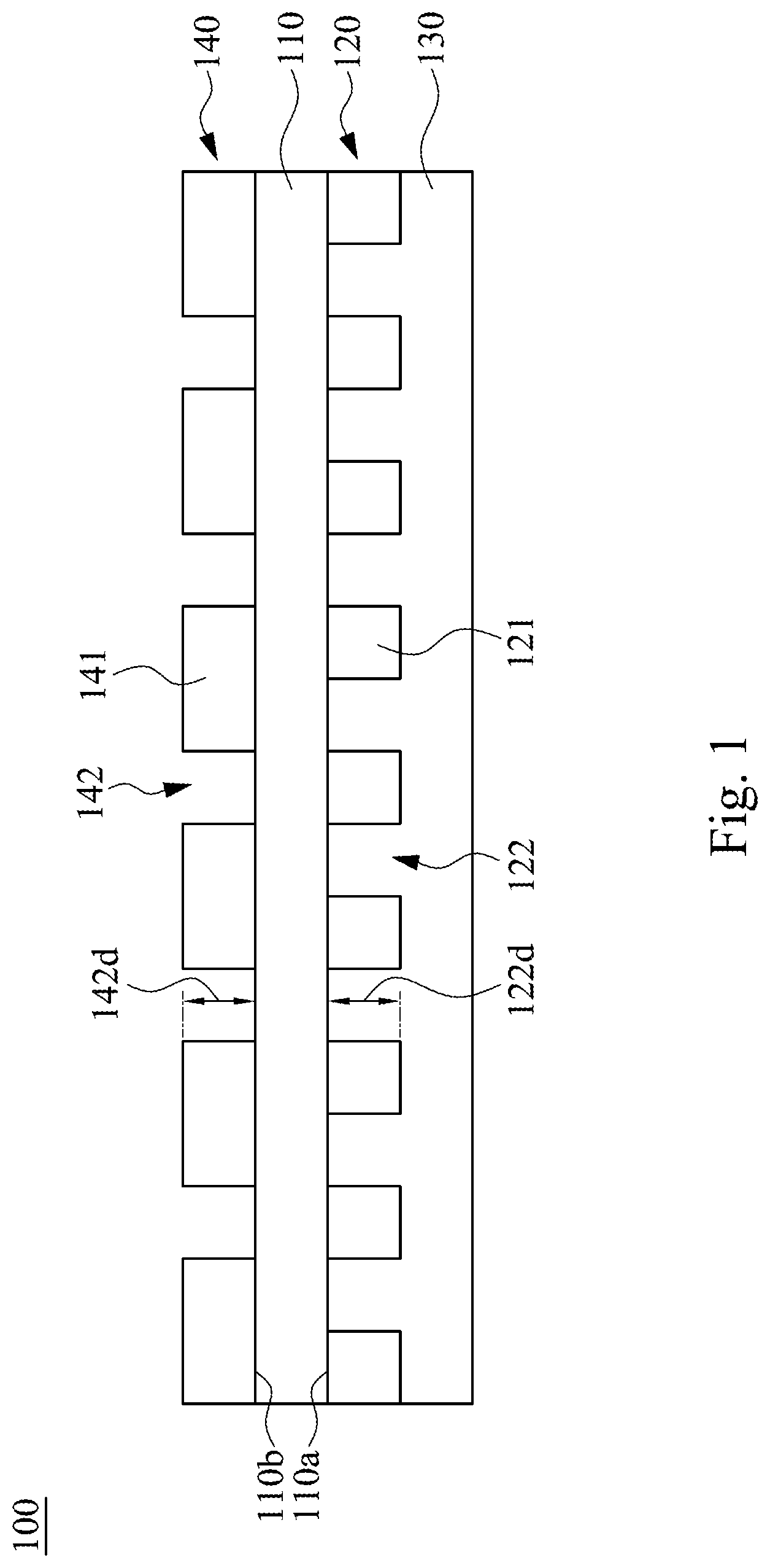 Patent US11782195 — Diffractive optical element and method for fabricating the diffractive optical element — Figure 1