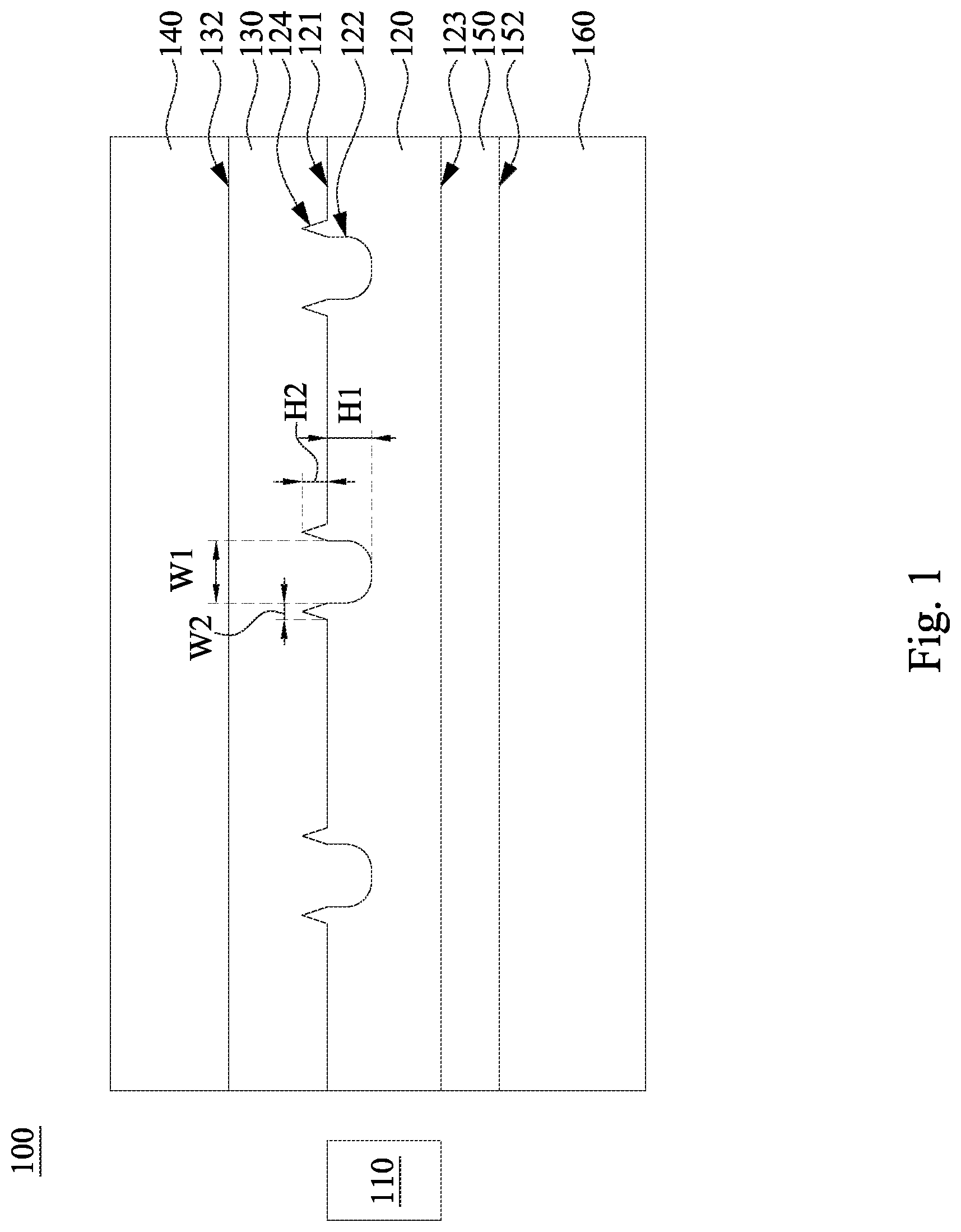 Patent US11782203 — Display device — Figure 1