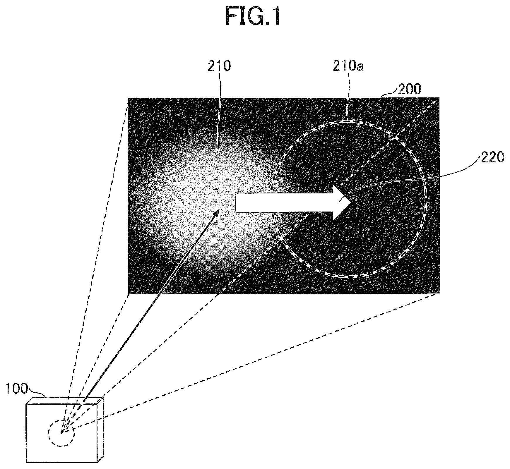 Patent US11782205 — Light-emitting device including movement mechanism — Figure 1