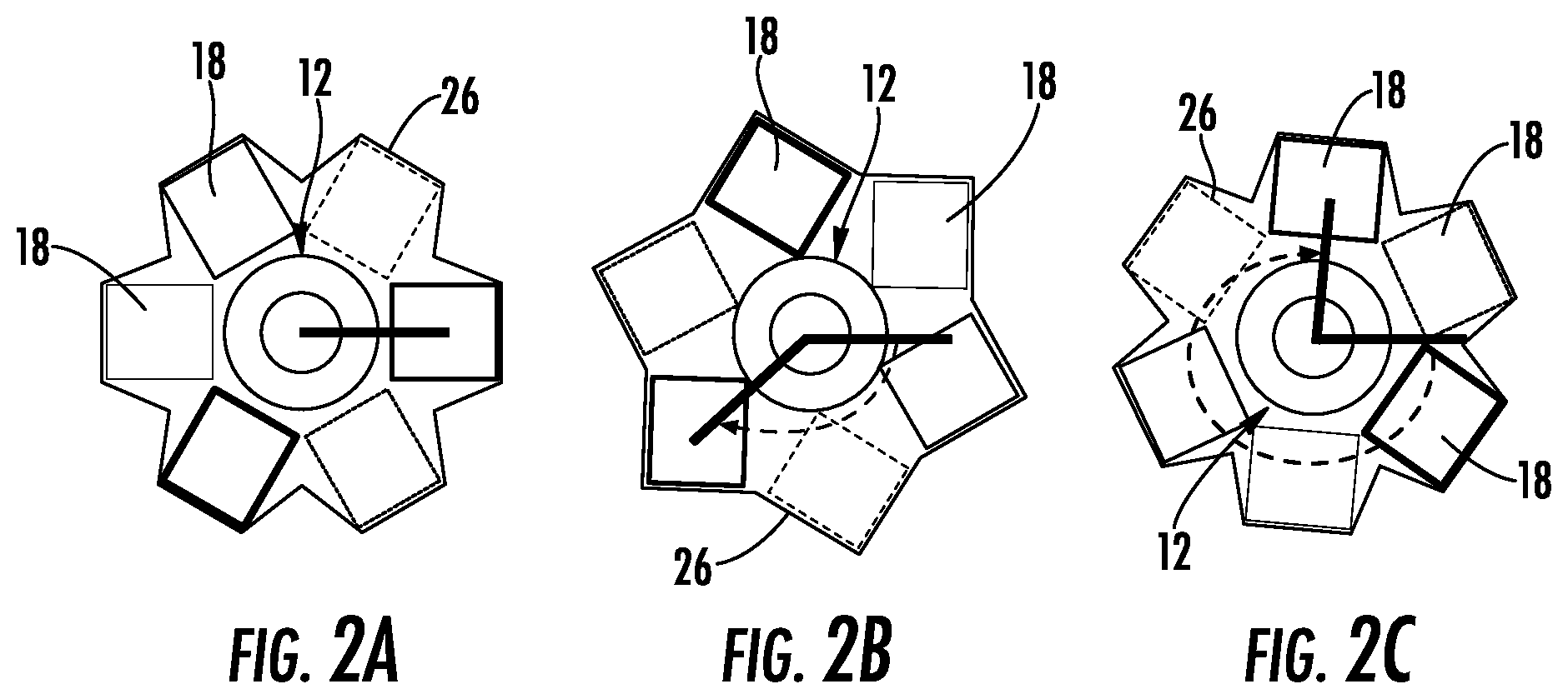 Patent US11782229 Figure 2 – SZ stranded tight-buffered ribbon stacks with binder film