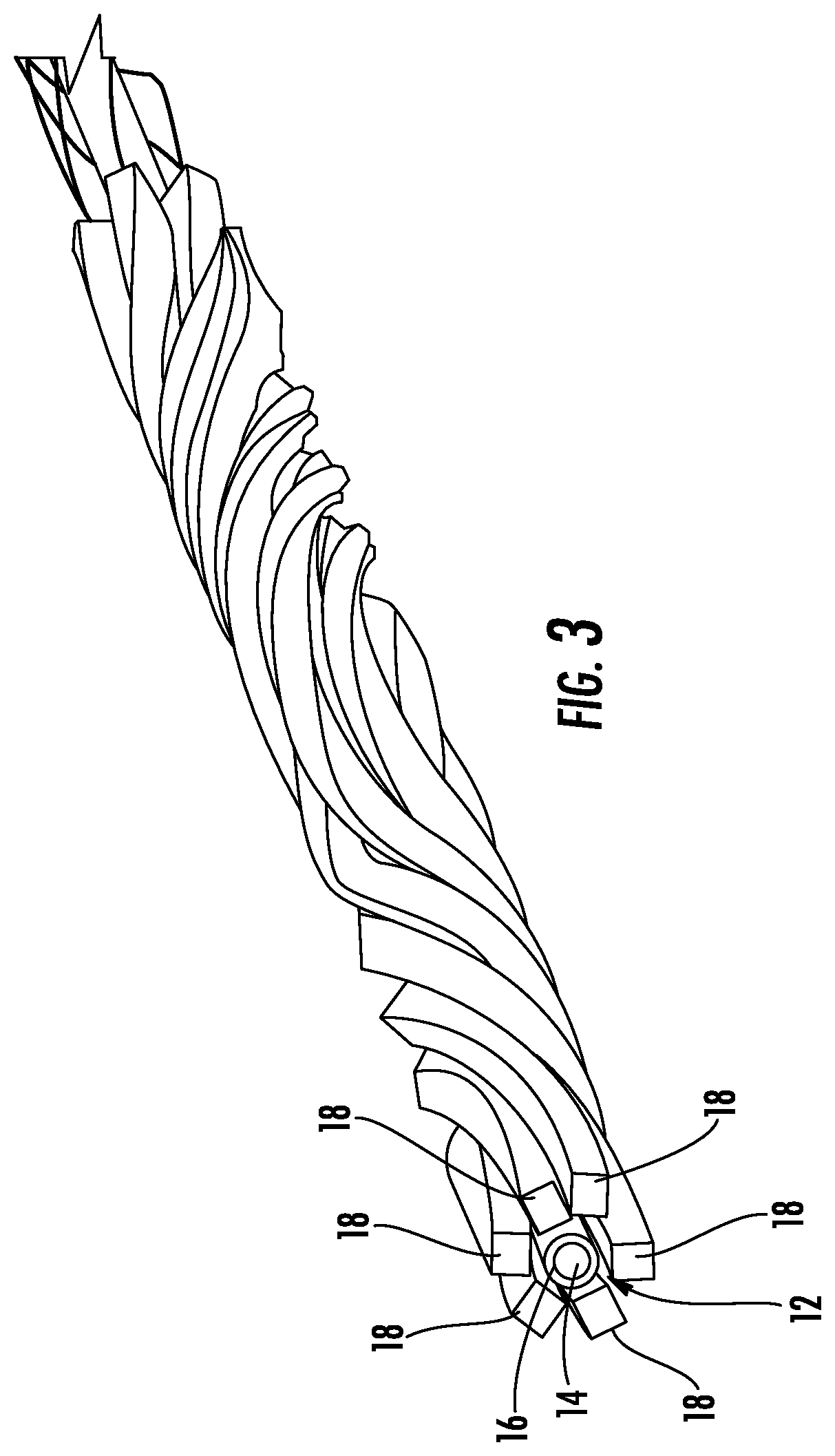 Patent US11782229 Figure 3 – SZ stranded tight-buffered ribbon stacks with binder film
