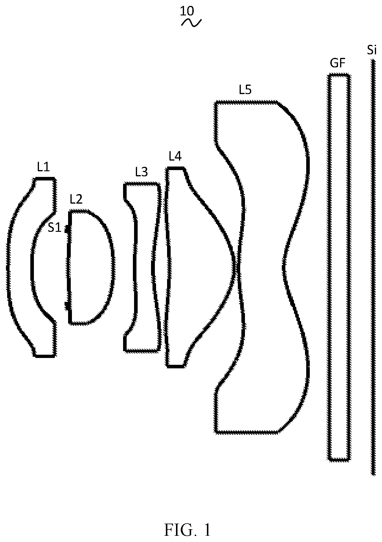Patent US11782246 — Camera optical lens — Figure 1