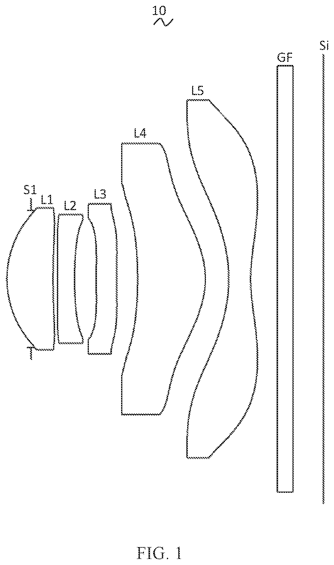 Patent US11782247 — Camera optical lens — Figure 1