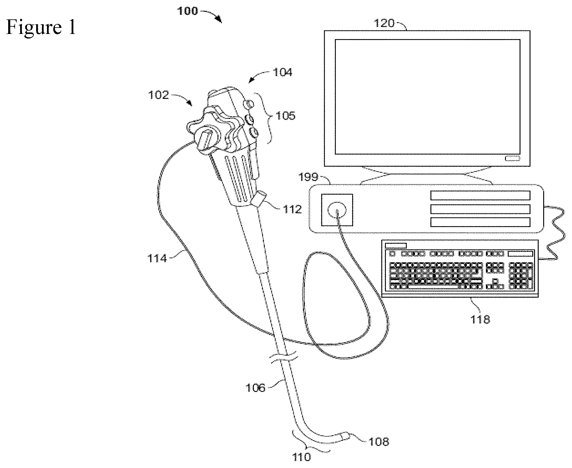 Patent US11782259 — Circuit board assembly for a multiple viewing elements endoscope using CMOS sensors — Figure 1