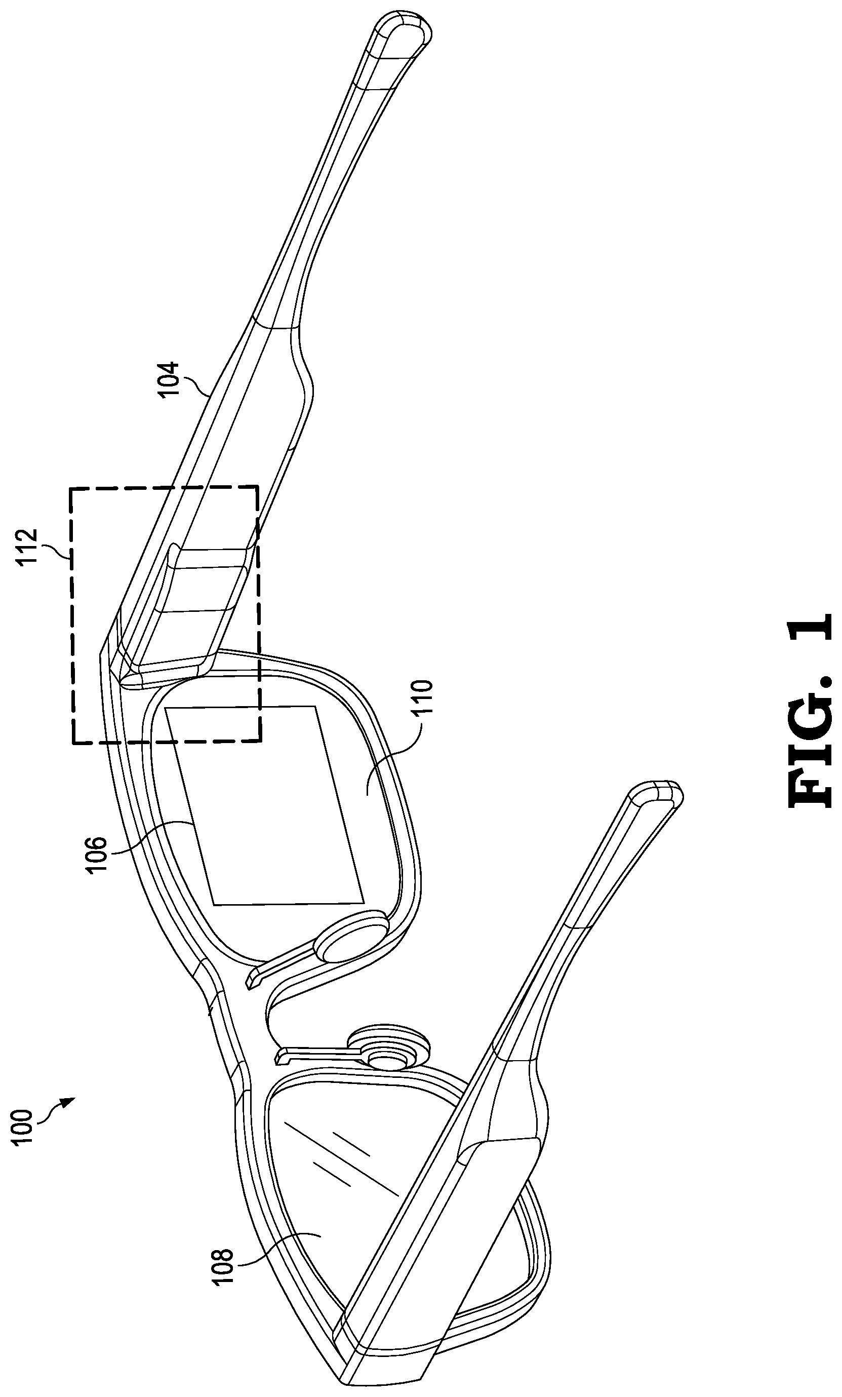 Patent US11782276 — Systems and methods to reduce bounce spacing and double-bounce in waveguides — Figure 1