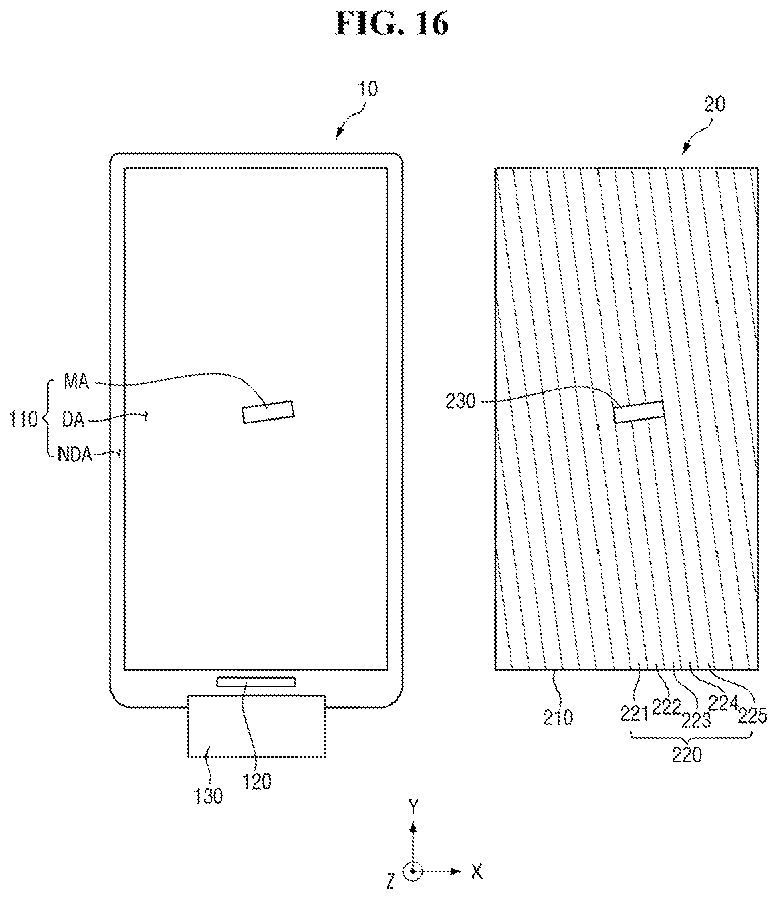 Patent US11782289 Figure 16 – Display device and panel bonding system including the same