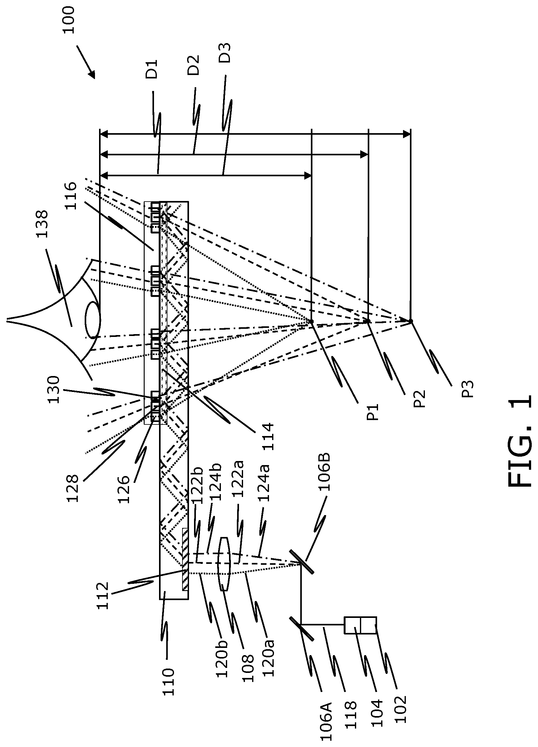 Patent US11782290 — Apparatus and method for displaying three-dimensional image — Figure 1
