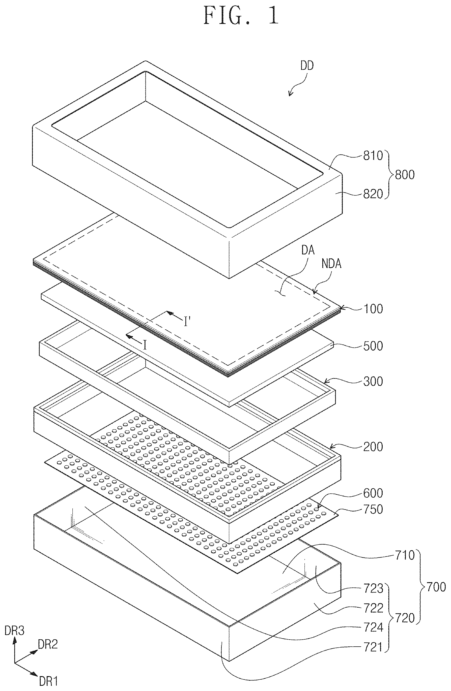 Patent US11782312 — Display apparatus and tiled display apparatus including the same — Figure 1