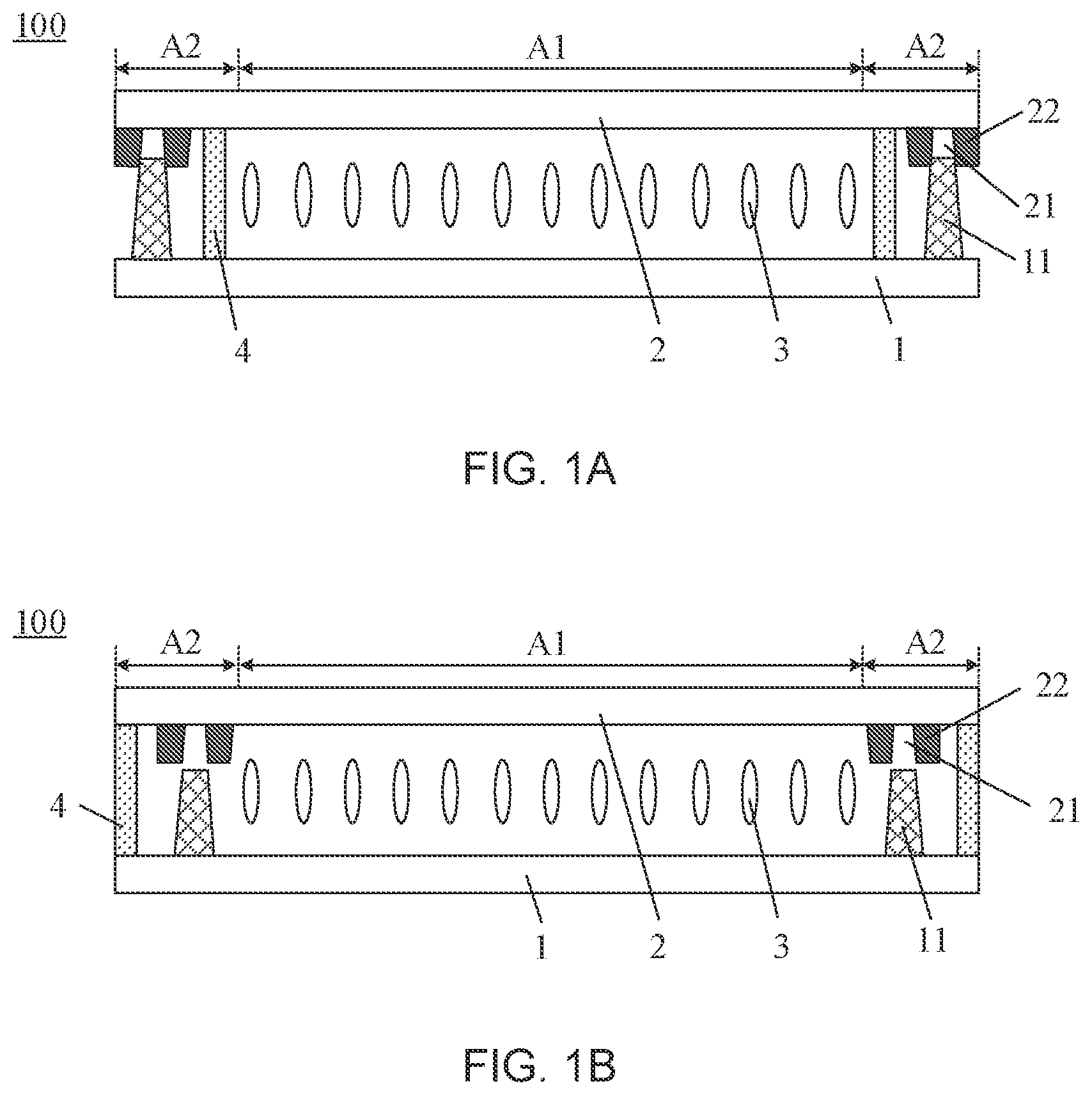 Patent US11782316 Figure 1 – Liquid crystal display panel, and liquid crystal display device
