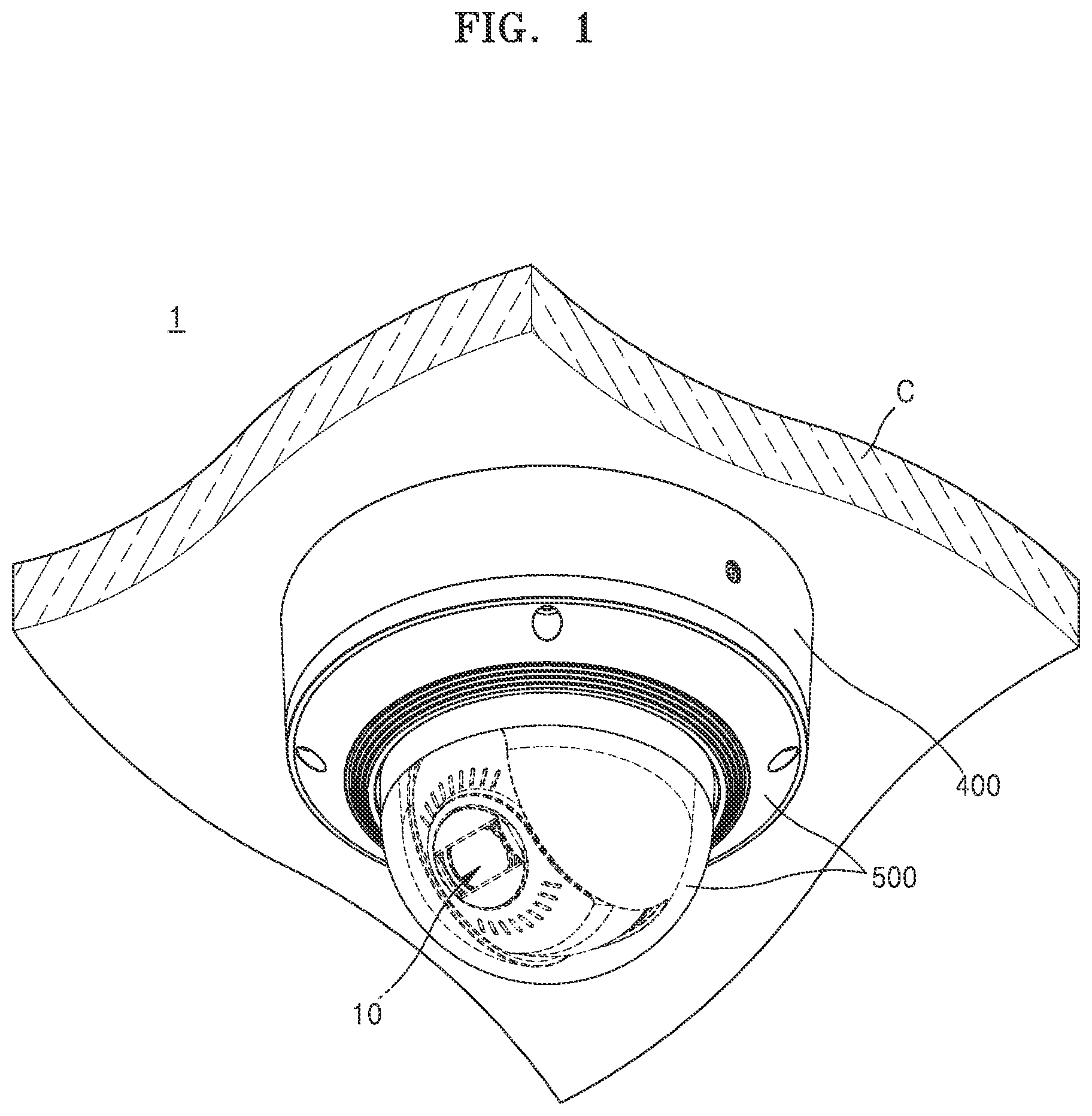 Patent US11782330 — Camera apparatus — Figure 1