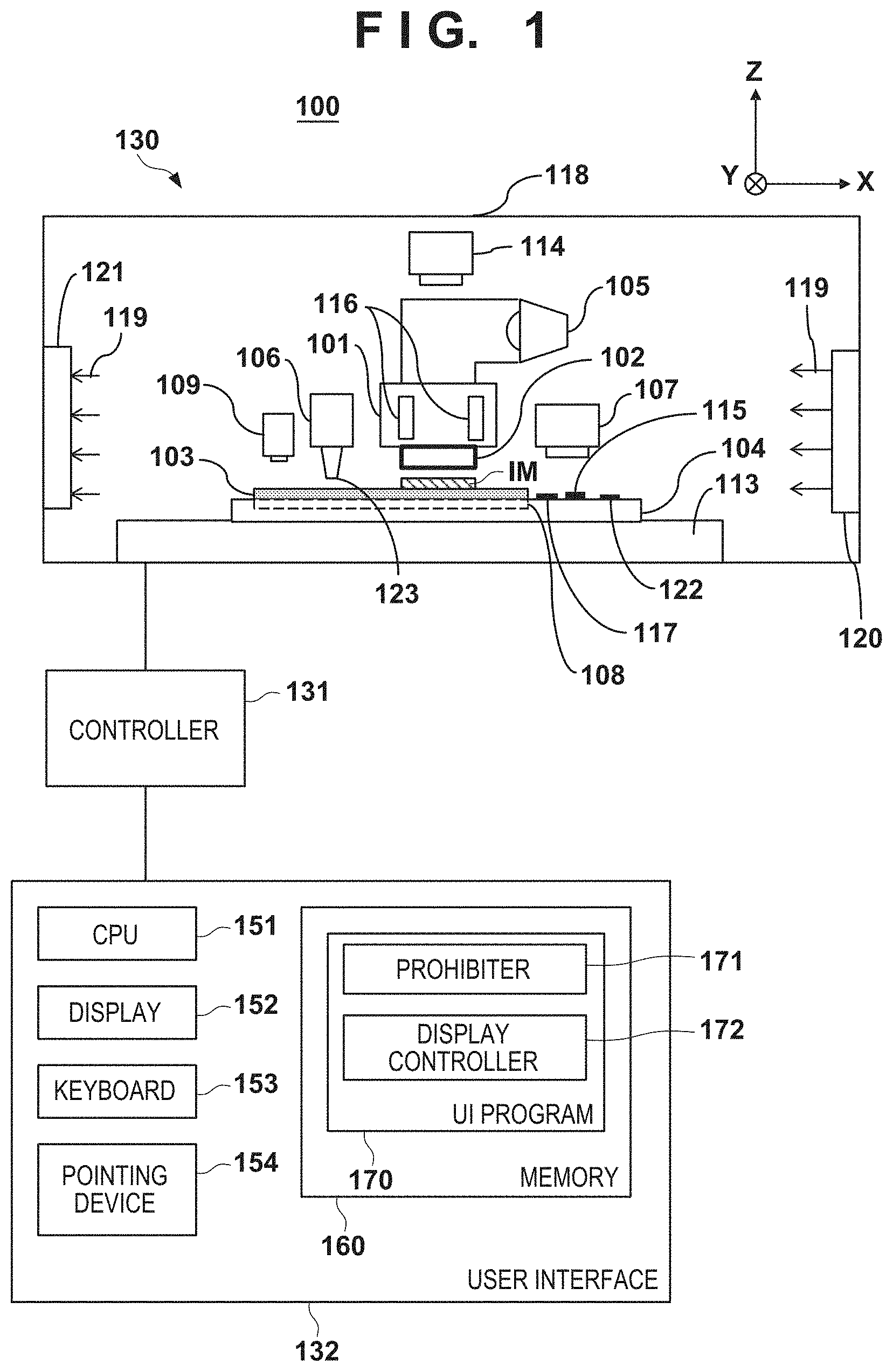 Patent US11782341 — Imprint apparatus and article manufacturing method — Figure 1