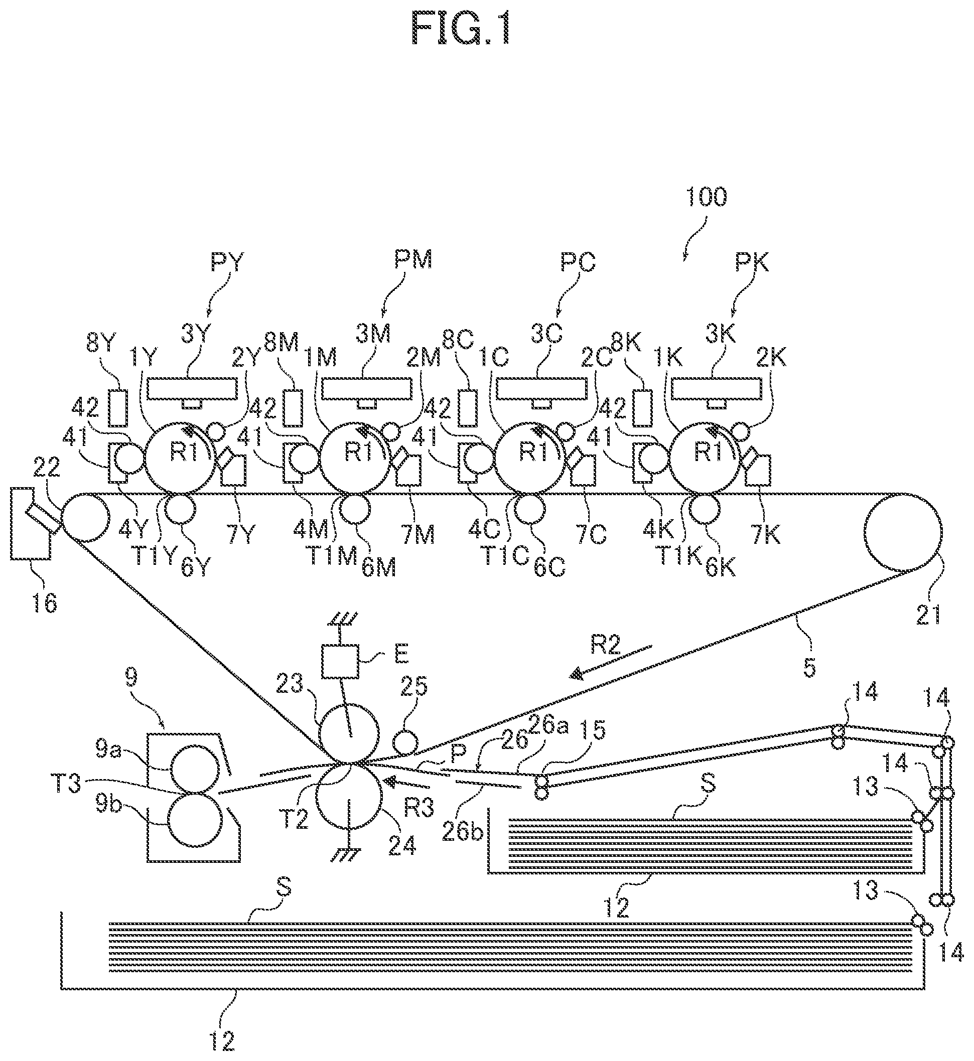 Patent US11782363 — Image forming apparatus — Figure 1