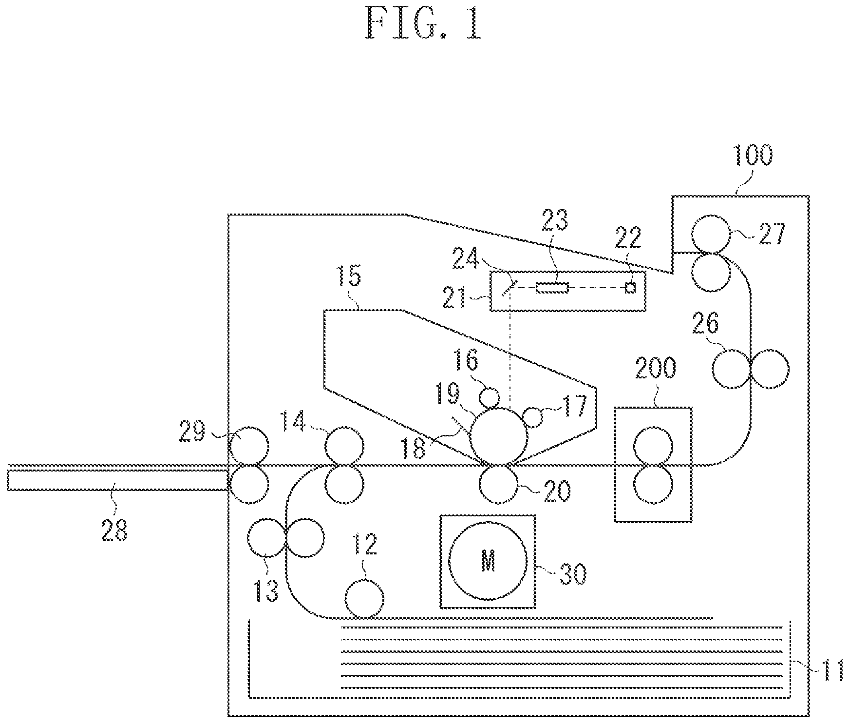 Patent US11782366 — Heater and image heating device mounted with heater — Figure 1