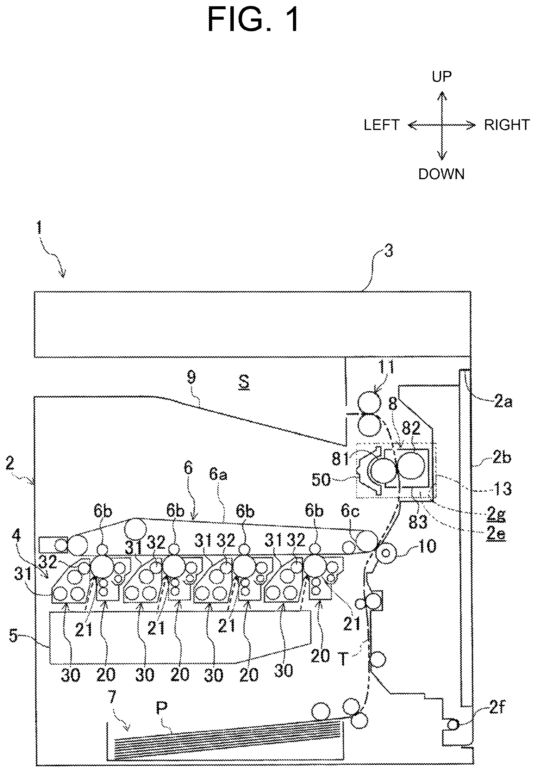 Patent US11782381 — Image formation device — Figure 1