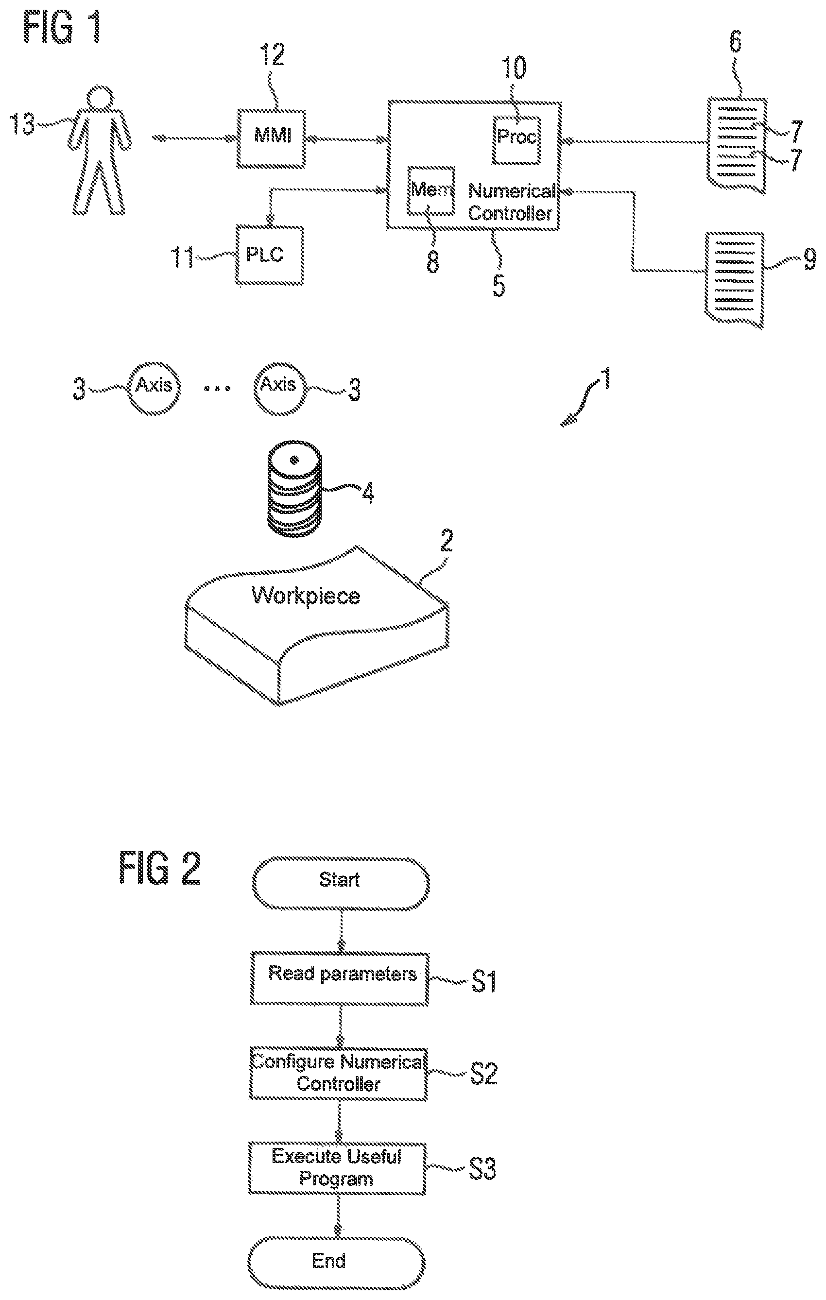 Patent US11782415 — Numerical controller having scalable performance — Figure 1