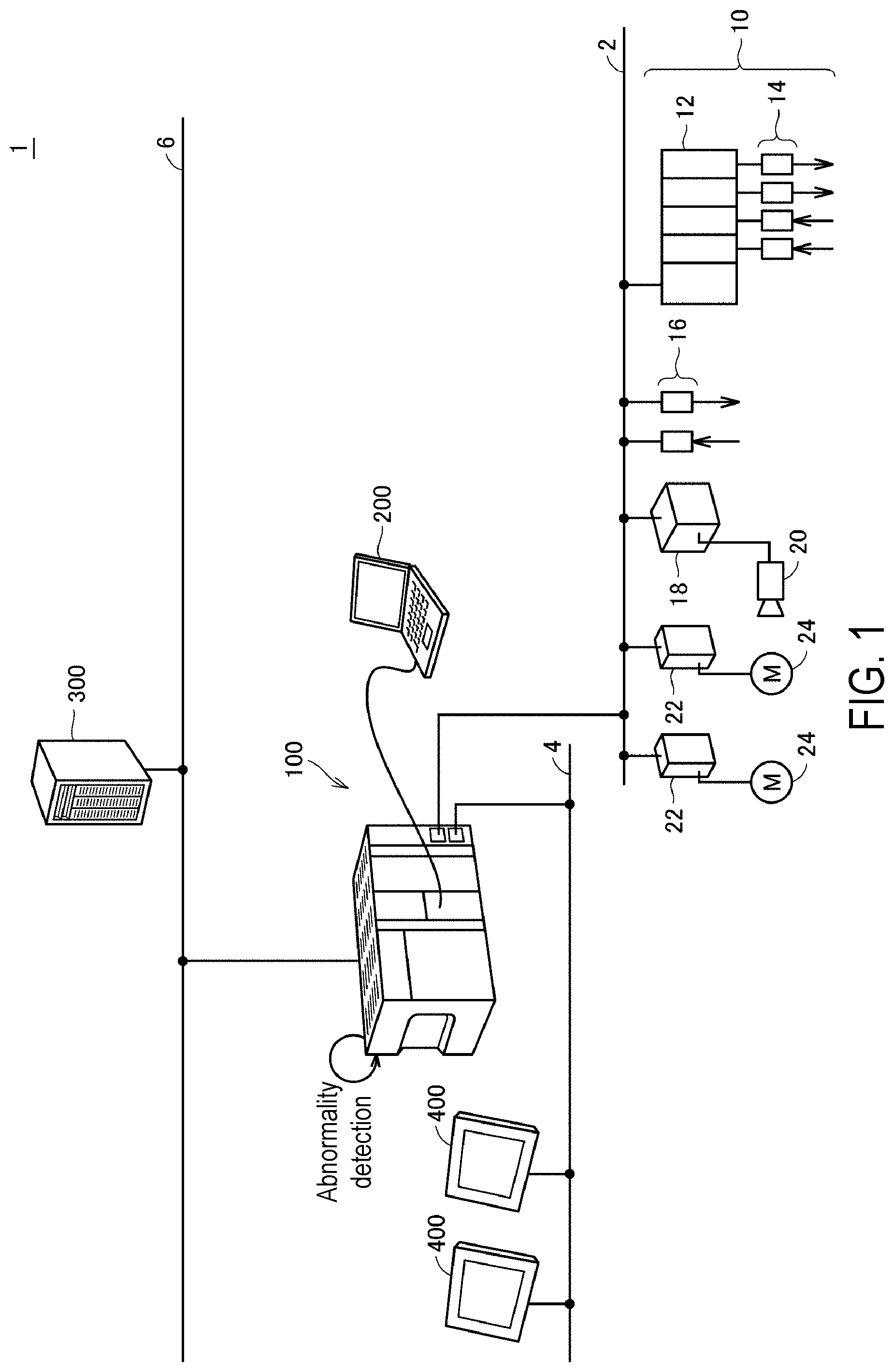 Patent US11782431 — Control device and non-transitory computer-readable recording medium recording program — Figure 1