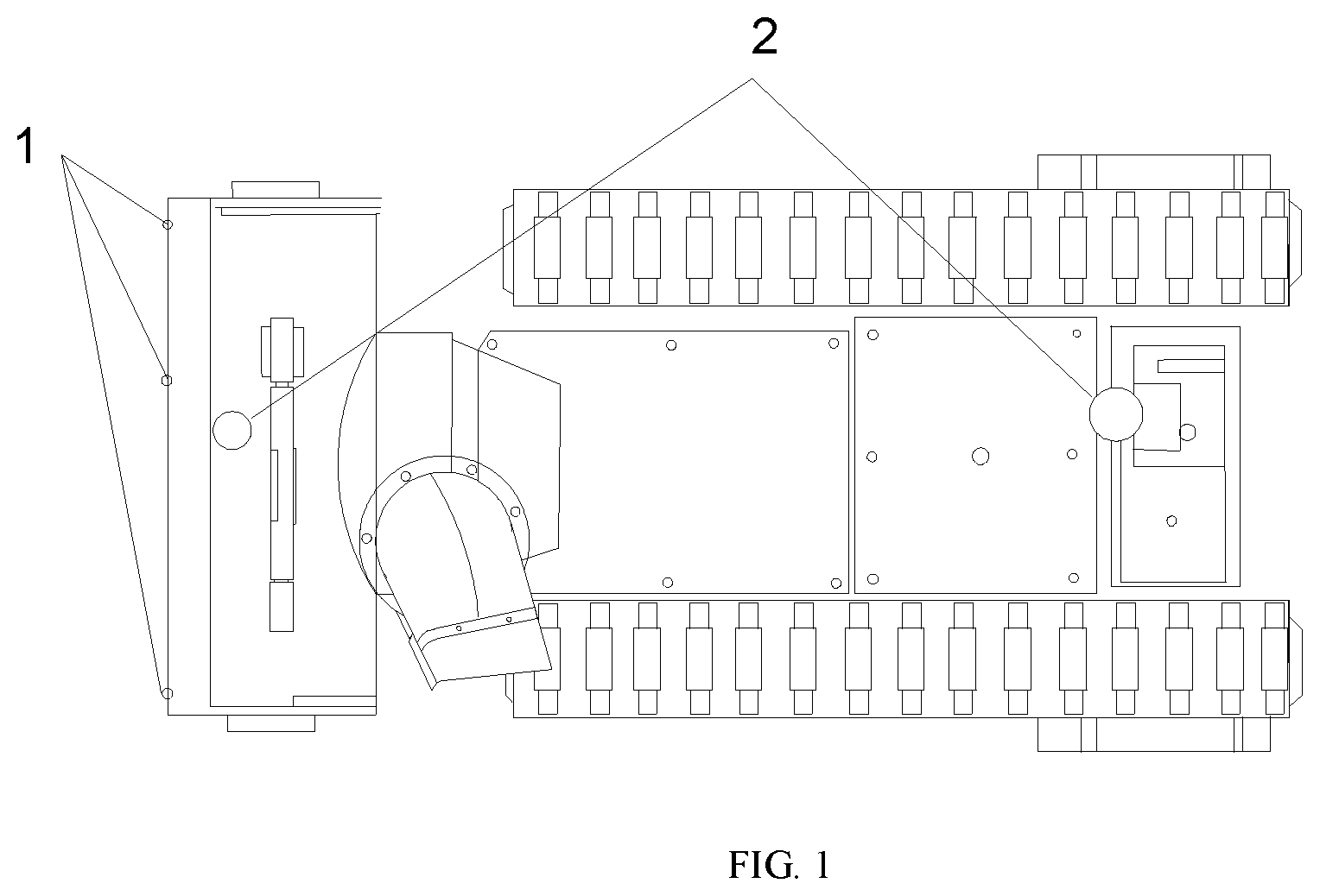 Patent US11782448 — Method for obstacle detection and recognition for intelligent snow sweeping robot — Figure 1