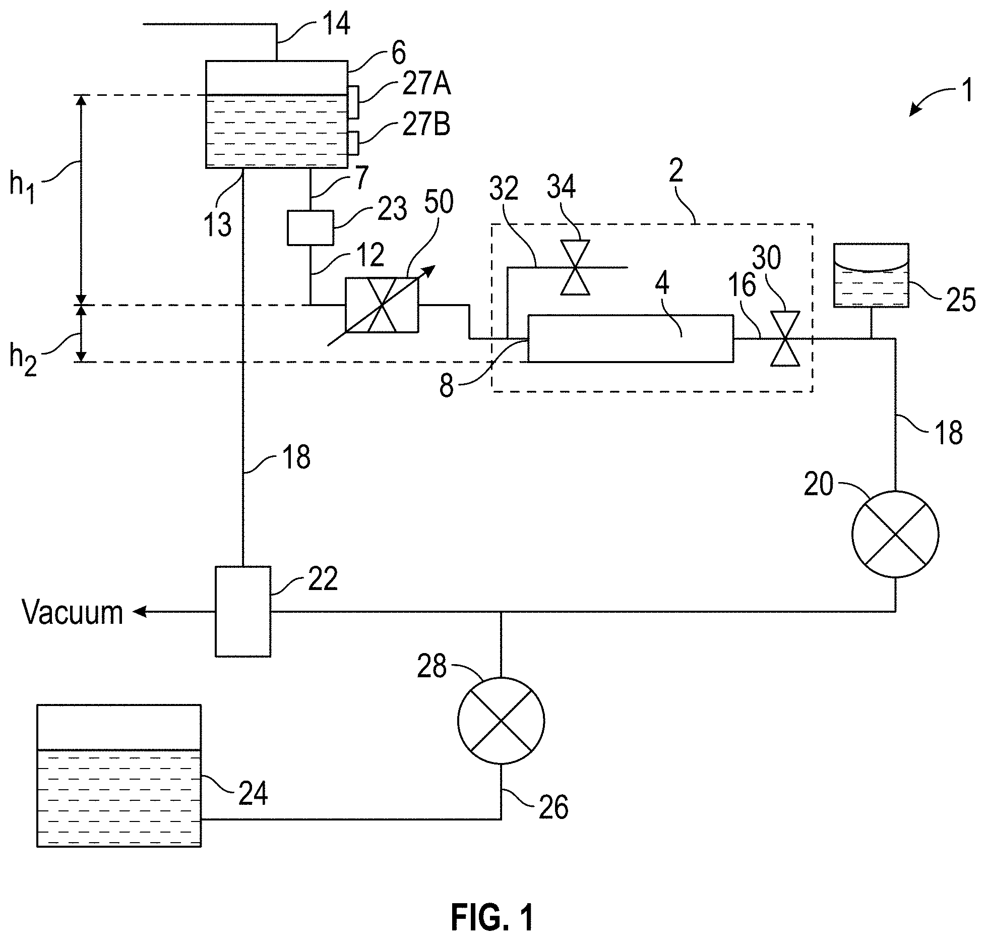 Patent US11782463 — Pressure-regulating valve with dual valve members — Figure 1