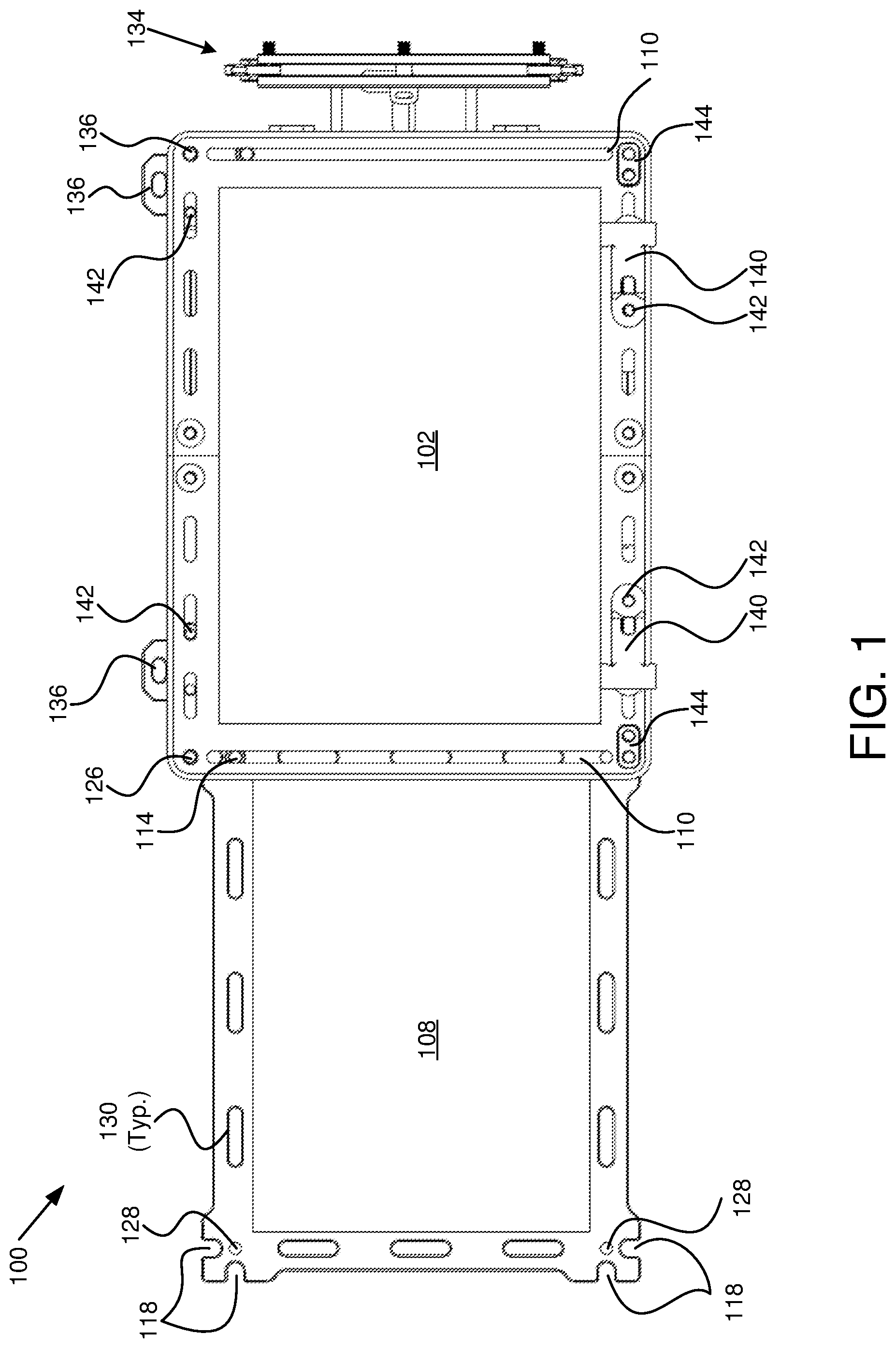 Patent US11782486 — Creative stand — Figure 1