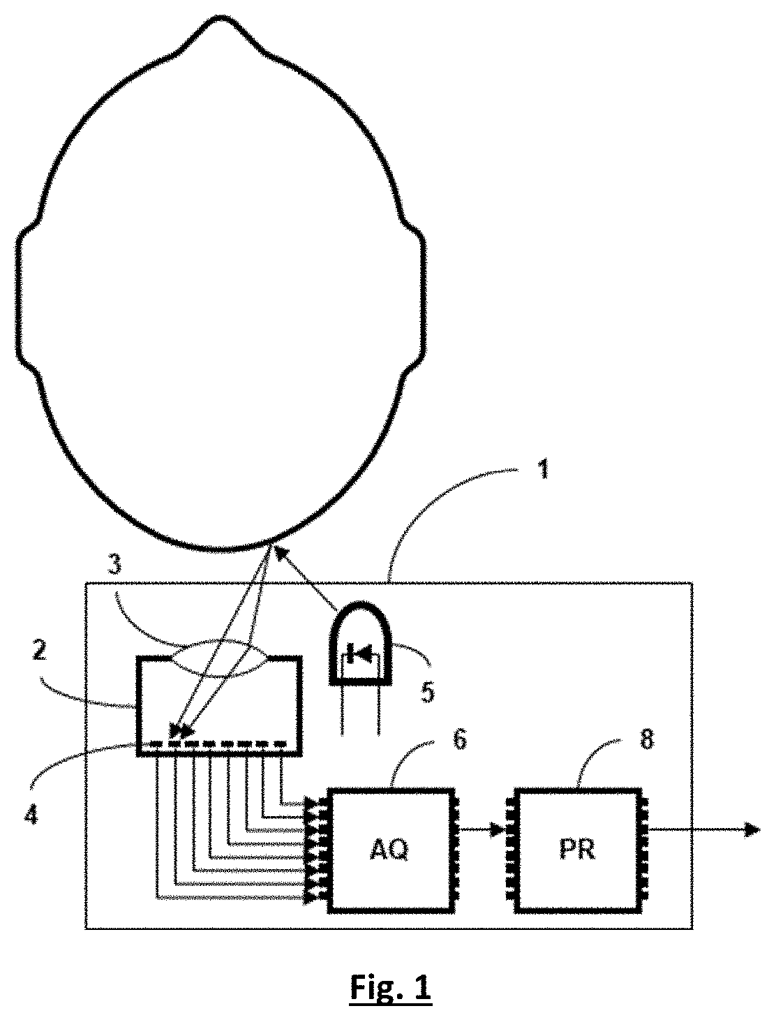 Patent US11782502 — Head tracking system — Figure 1