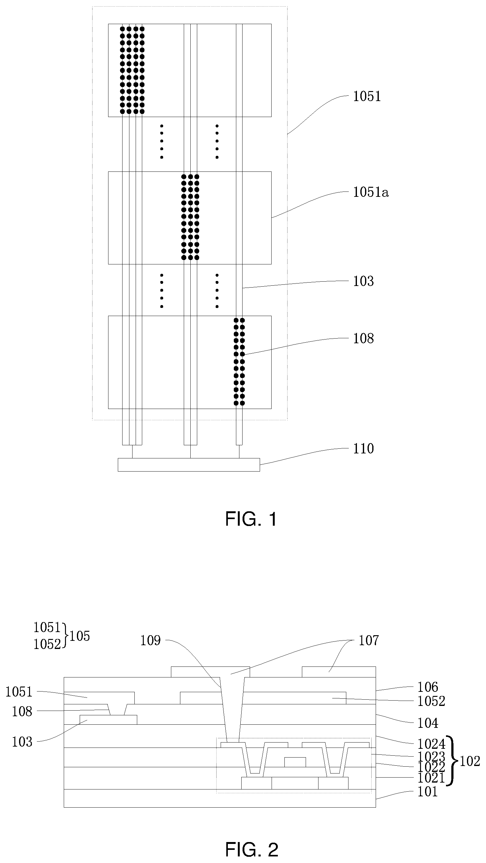 Patent US11782539 Figure 1 – Display panel and display device