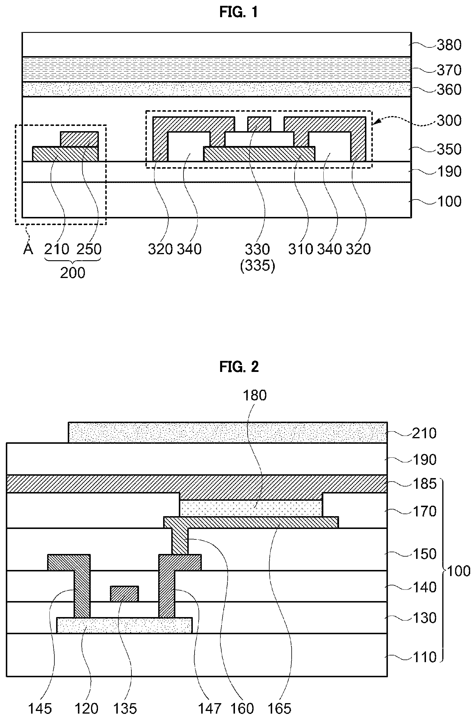 Patent US11782544 — Image display device with touch sensor and antenna electrode at the same level — Figure 1