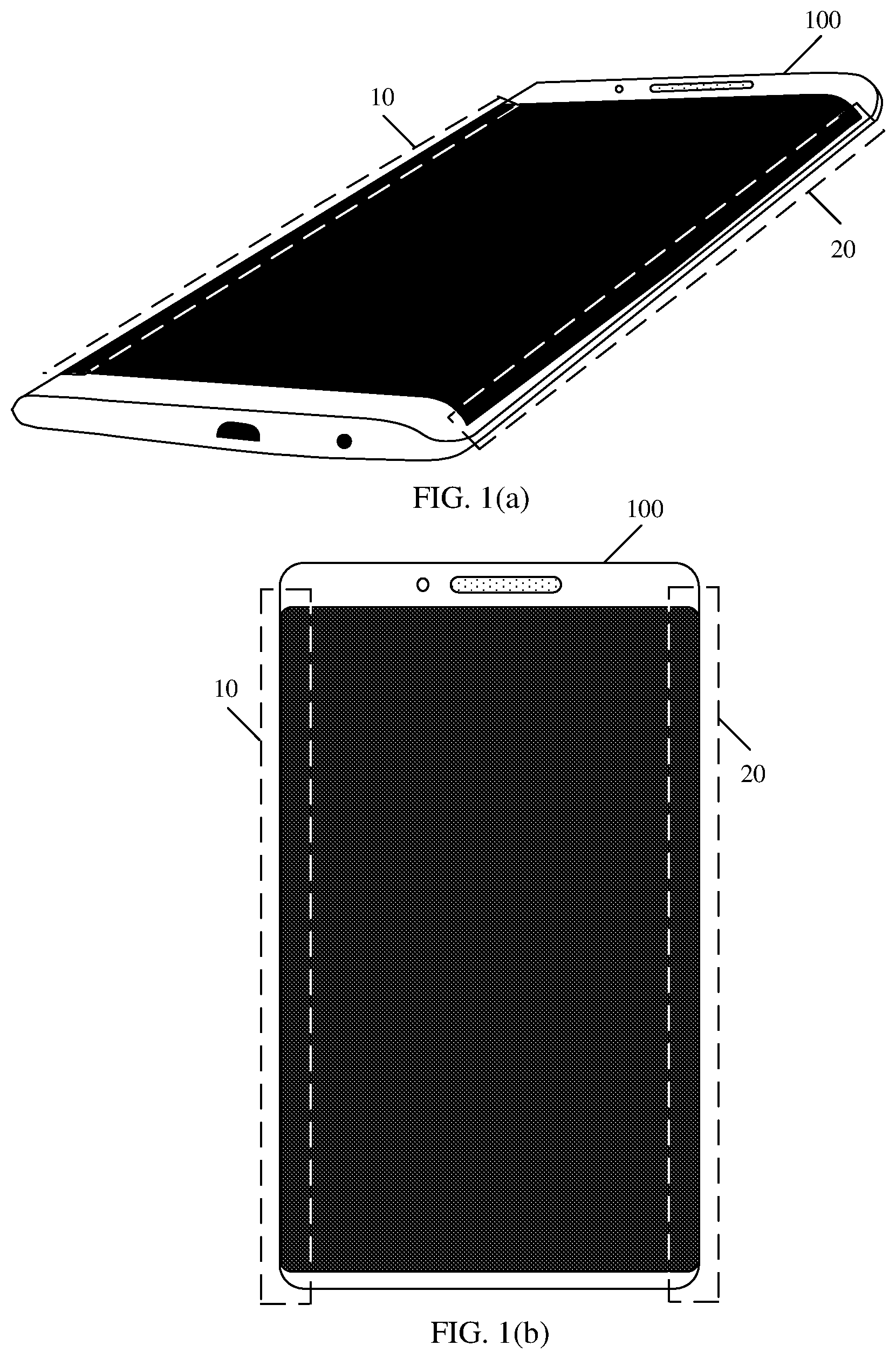 Patent US11782554 Figure 1 – Anti-mistouch method of curved screen and electronic device
