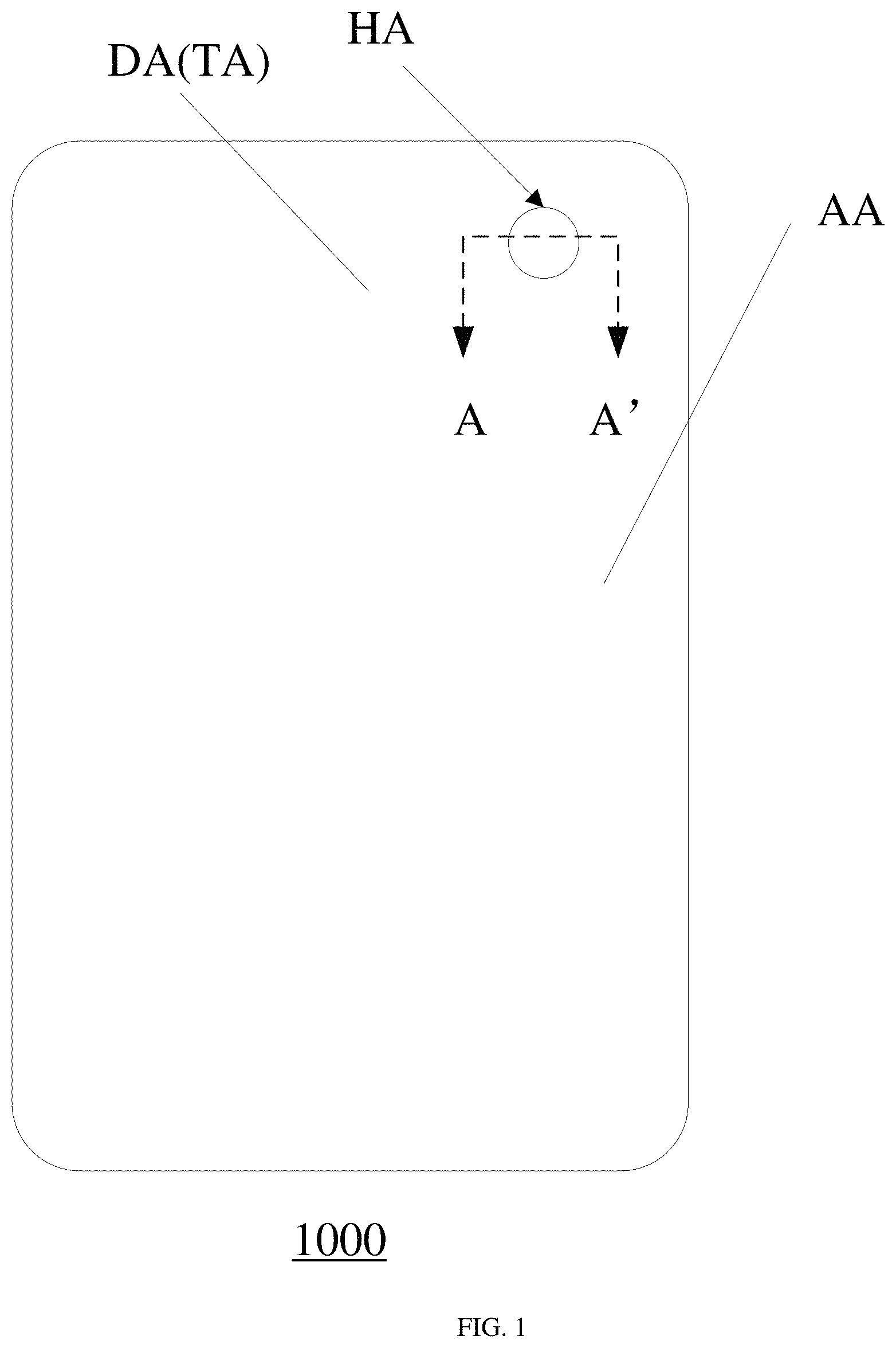 Patent US11782562 — Touch panel, touch display panel, and electronic device — Figure 1