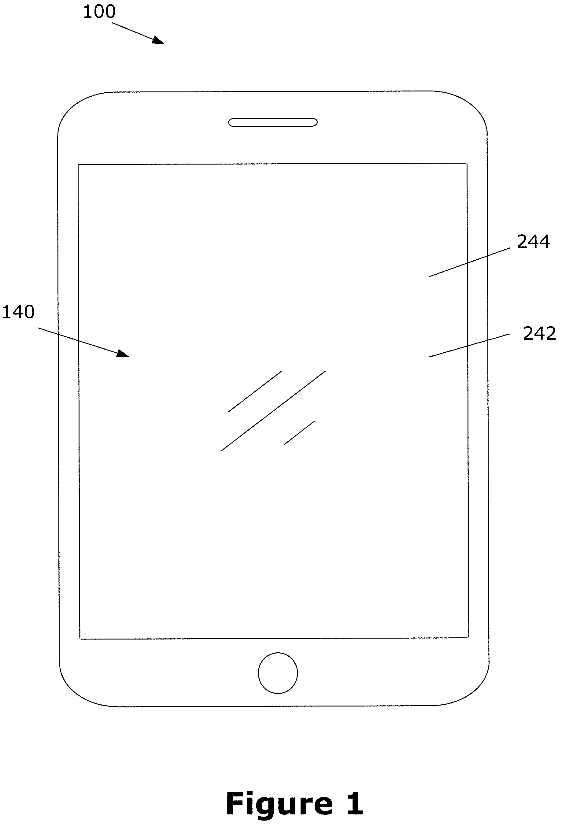 Patent US11782599 — Virtual mouse for electronic touchscreen display — Figure 1